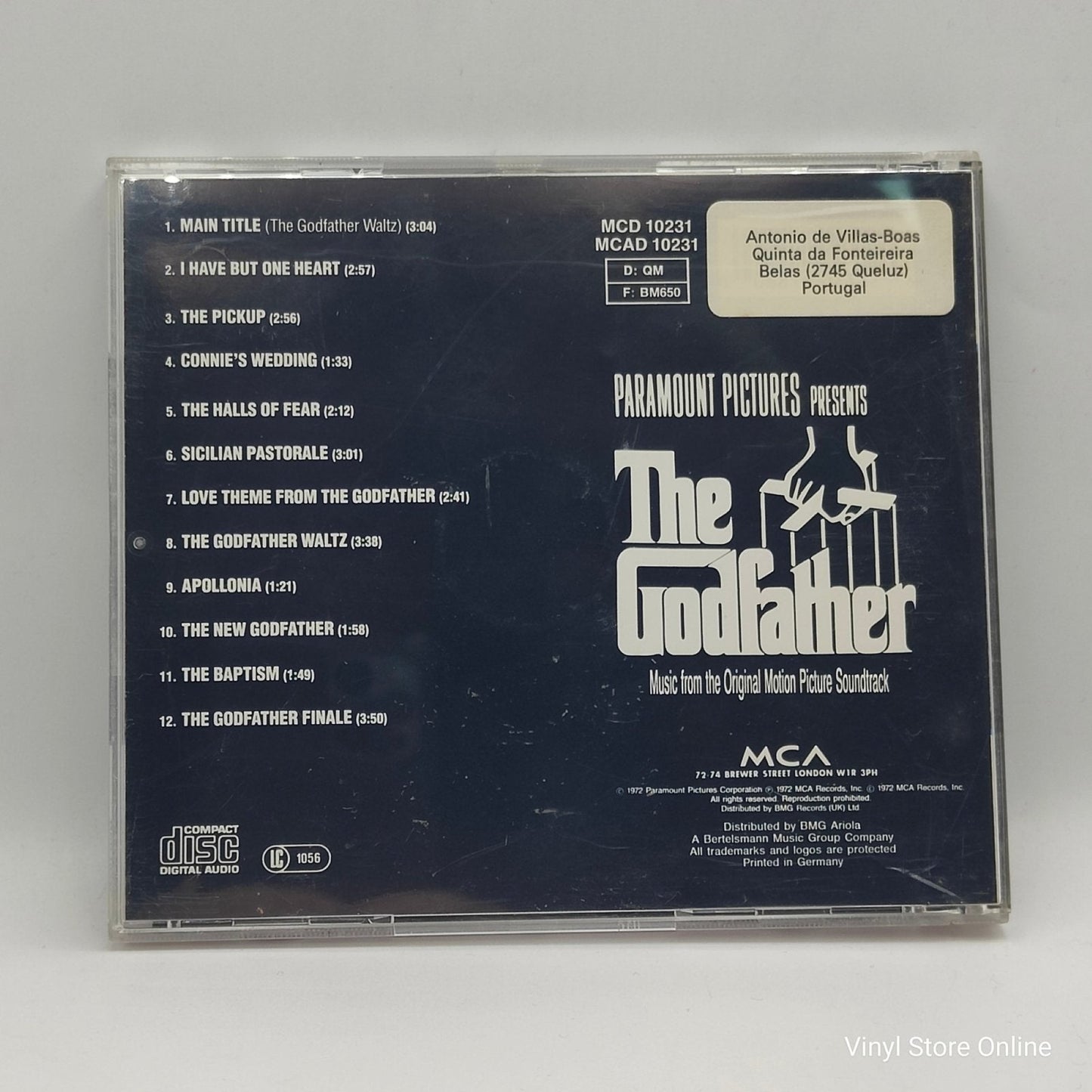 Nino Rota ‎– The Godfather (OST) - Vinyl Store Online