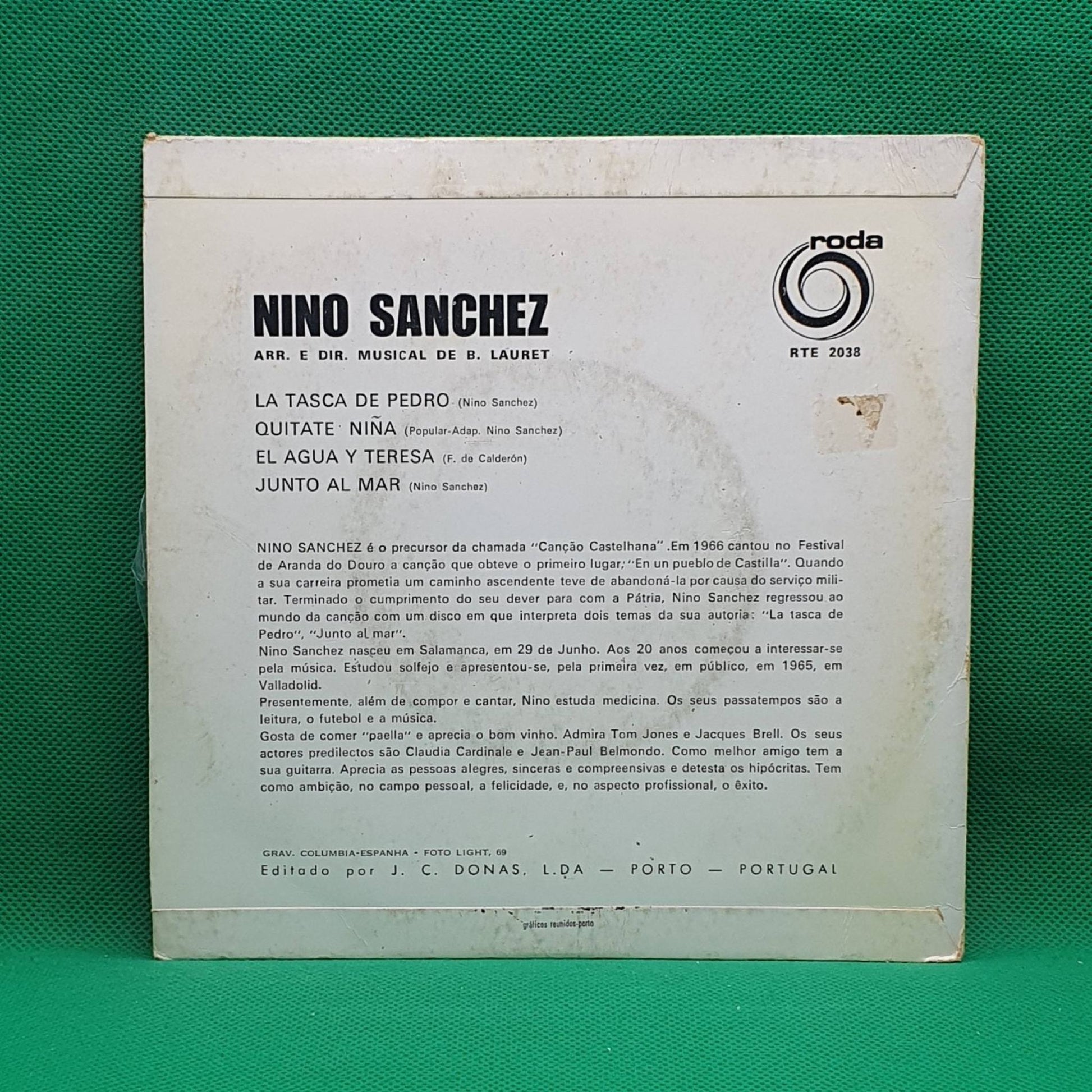 Nino Sánchez ‎– La Tasca De Pedro / El Agua y Teresa - Vinyl Store Online