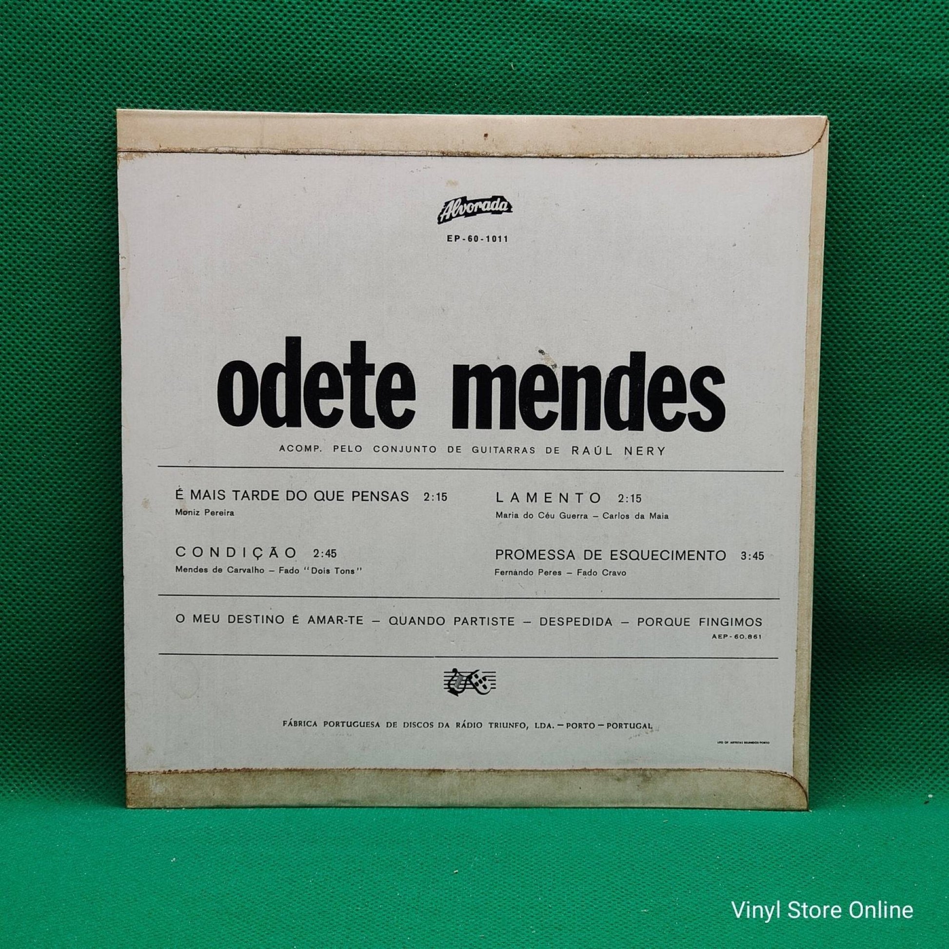 Odete Mendes ‎– É Mais Tarde Do Que Pensas / Condição - Vinyl Store Online