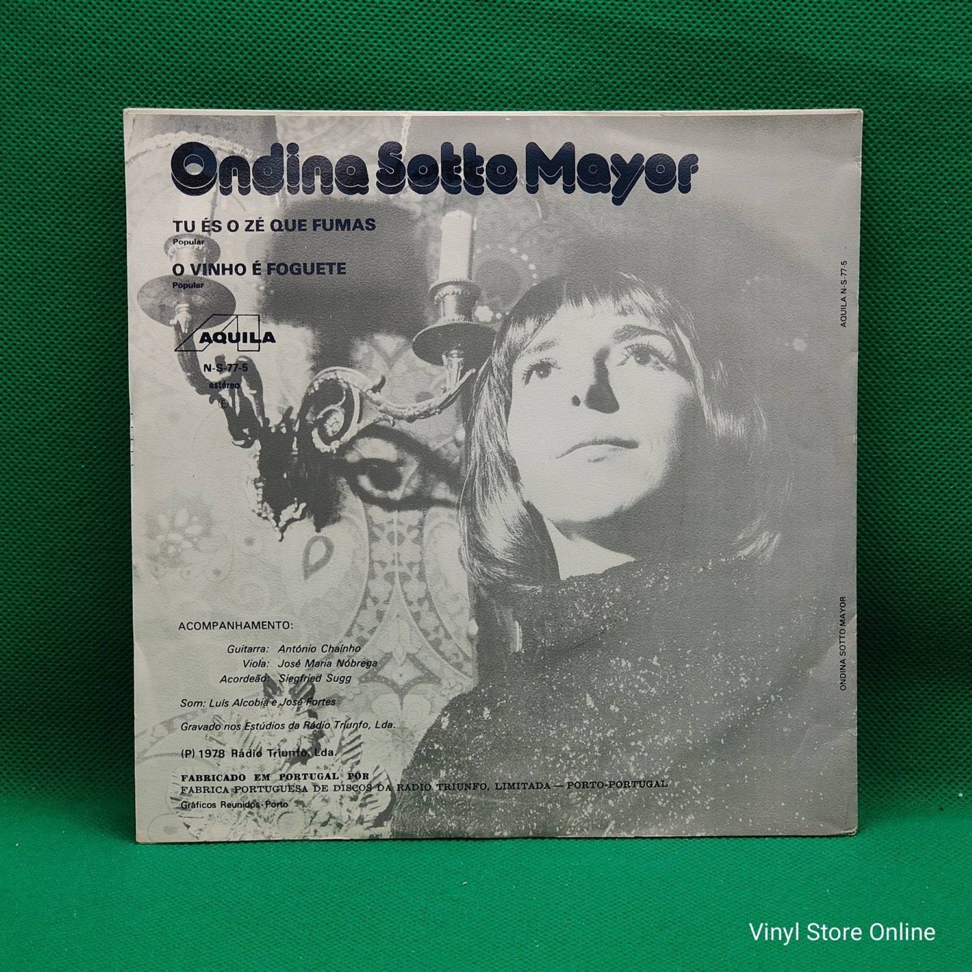 Ondina Sotto Mayor ‎– Tu és O Zé Que Fumas - Vinyl Store Online