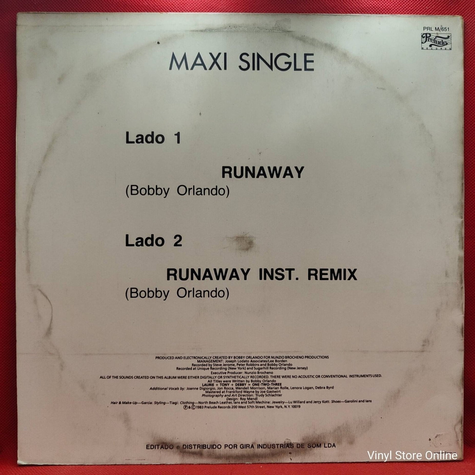 One Two Three ‎– Runaway - Vinyl Store Online