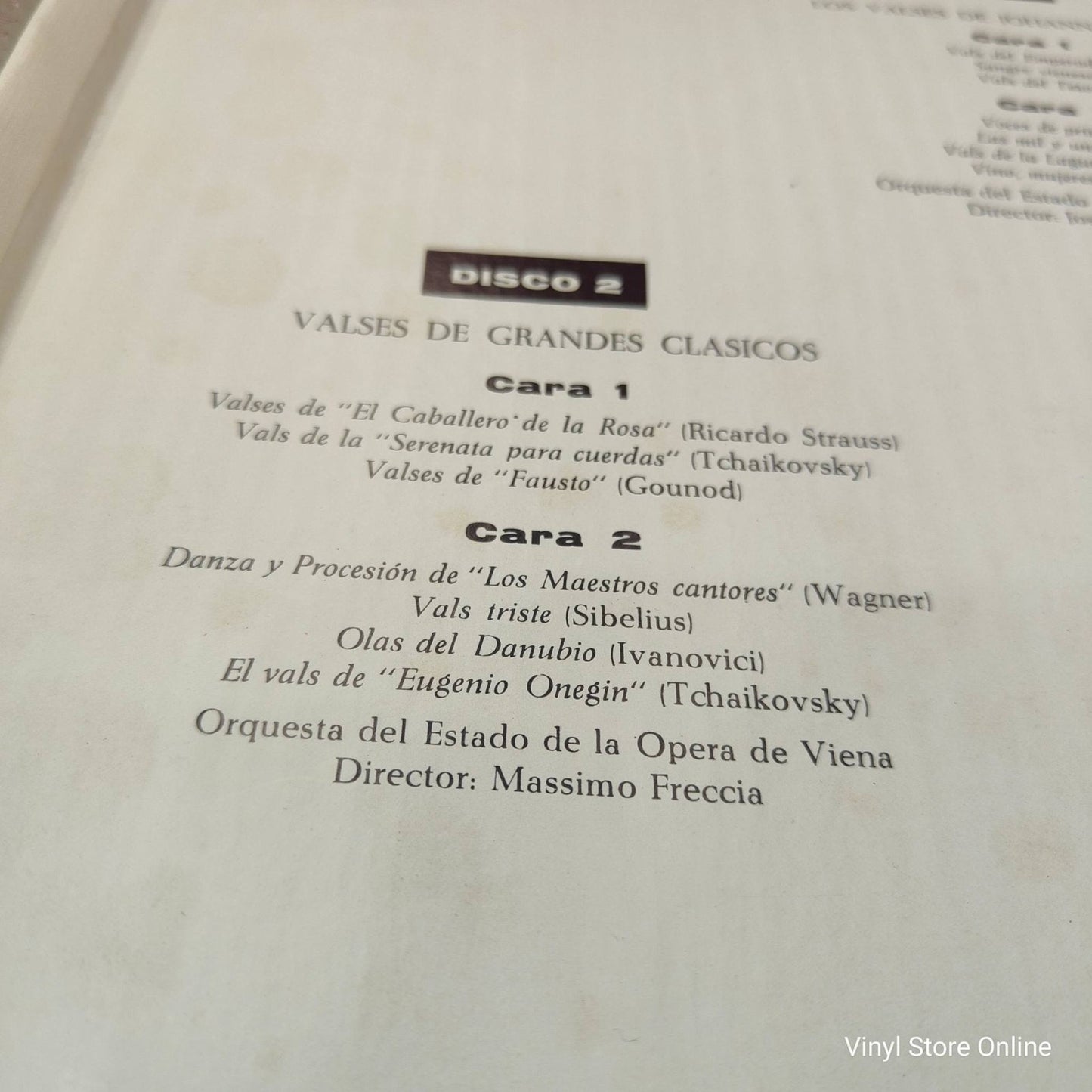 Orchester Der Wiener Staatsoper ‎– Una Historia Del Vals - Vinyl Store Online