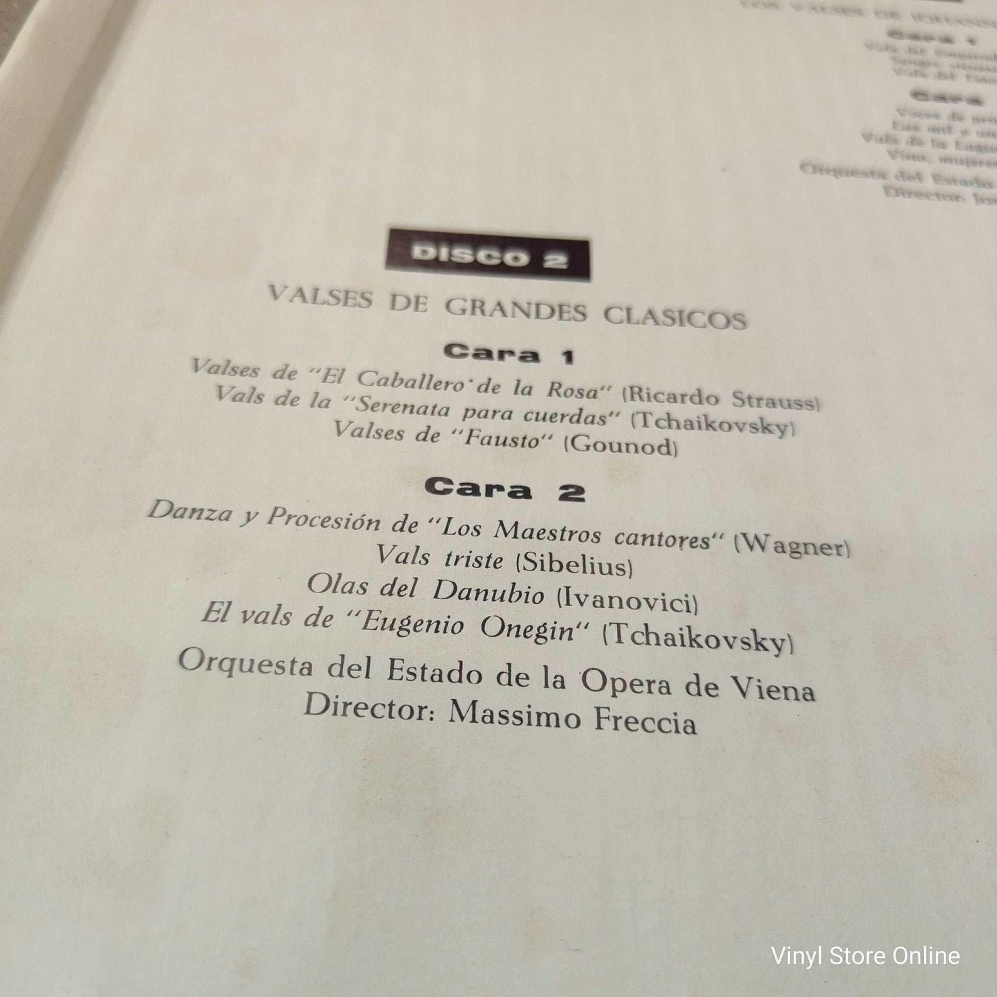 Orchester Der Wiener Staatsoper ‎– Una Historia Del Vals - Vinyl Store Online