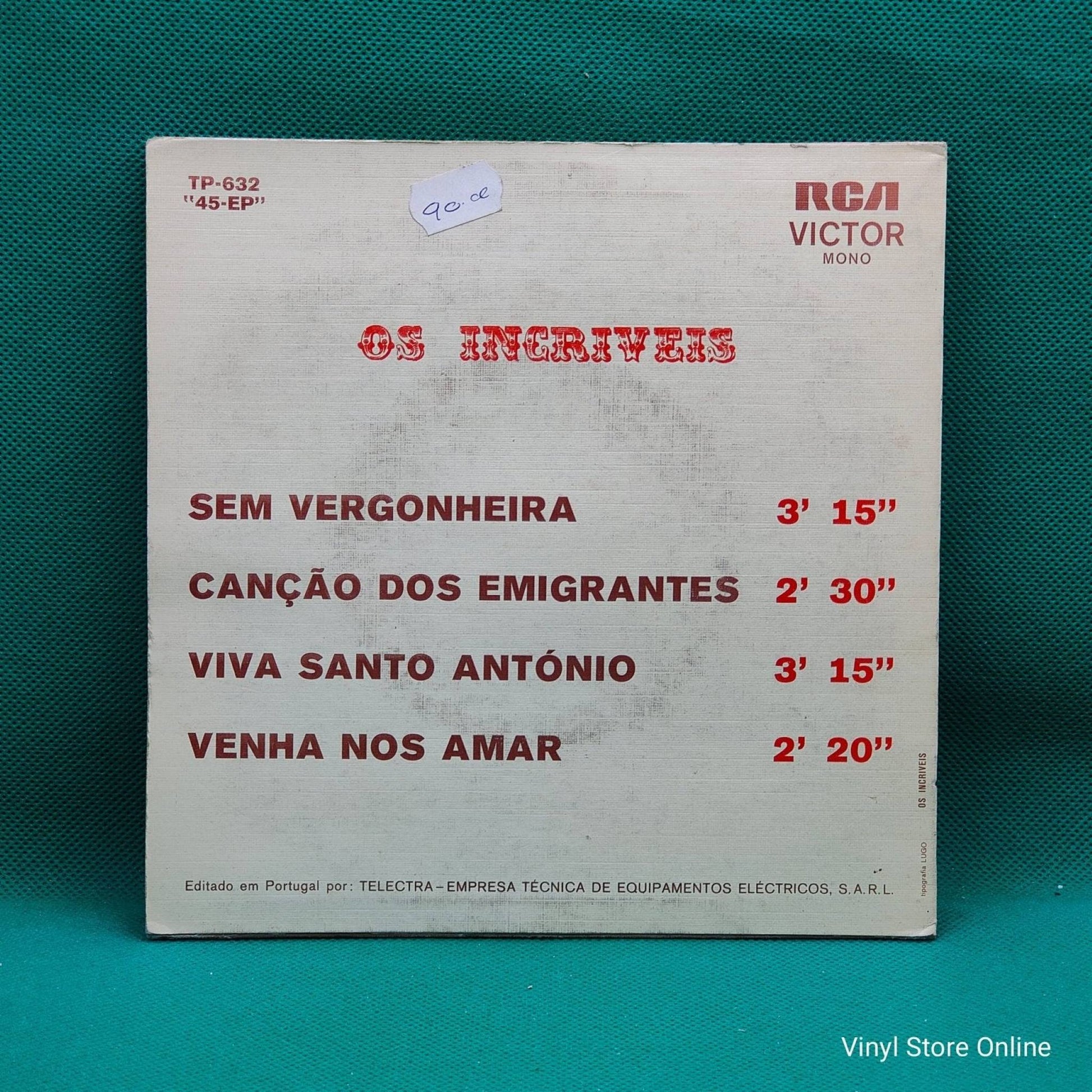 Os Incríveis ‎– Sem Vergonheira - Vinyl Store Online