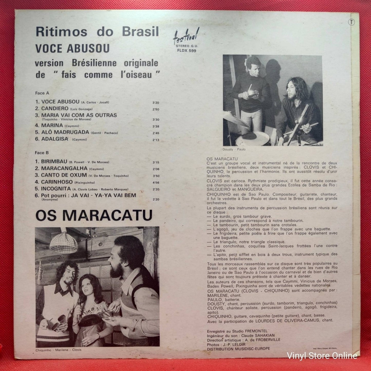 Os Maracatu ‎– Ritimos Do Brasil - Vinyl Store Online