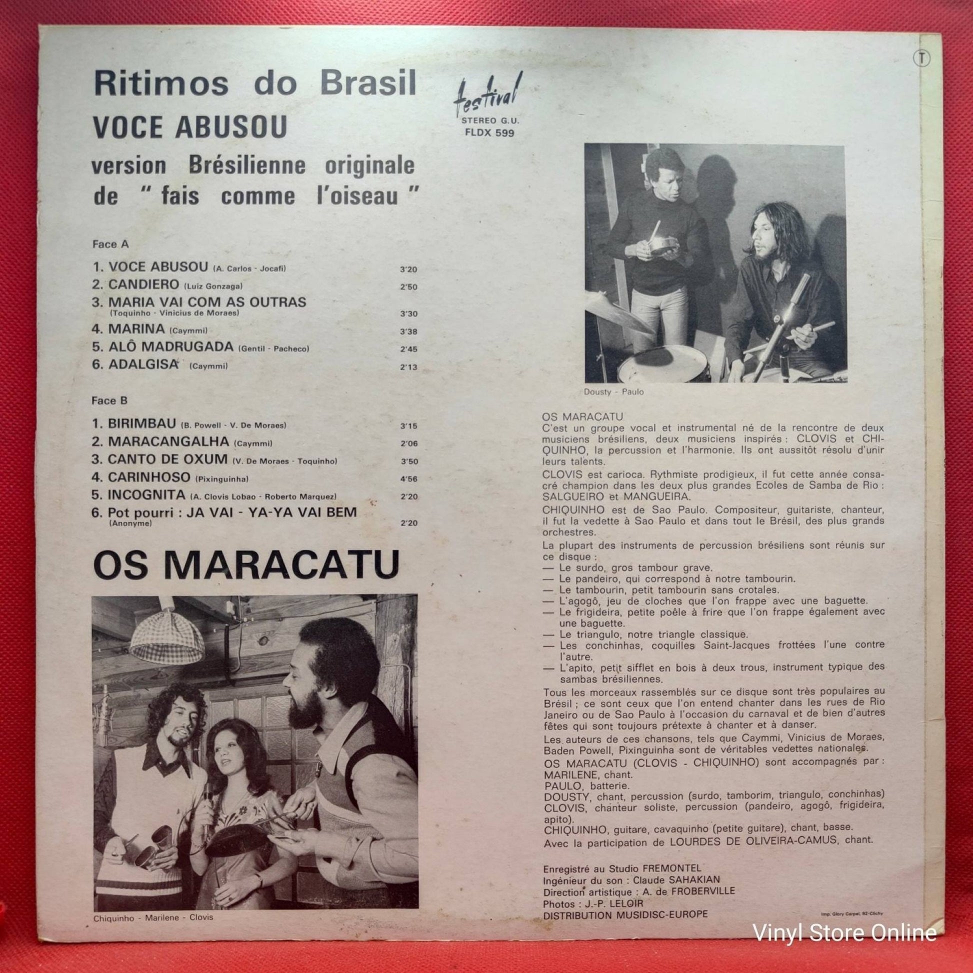 Os Maracatu ‎– Ritimos Do Brasil - Vinyl Store Online