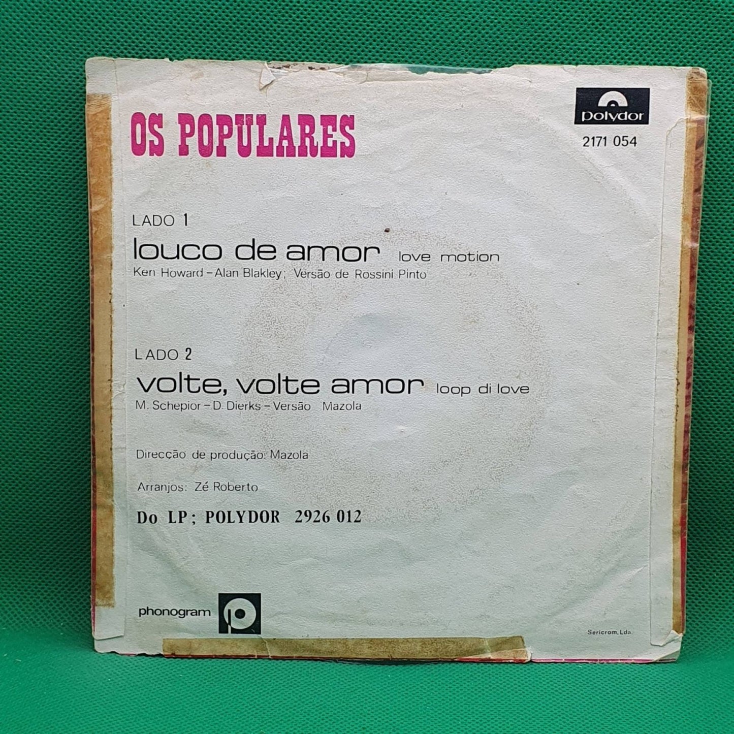 Os Populares ‎– Louco De Amor - Vinyl Store Online