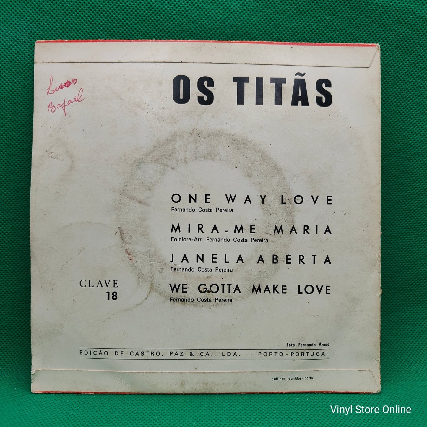 Os Titãs ‎– One Way Love - Vinyl Store Online