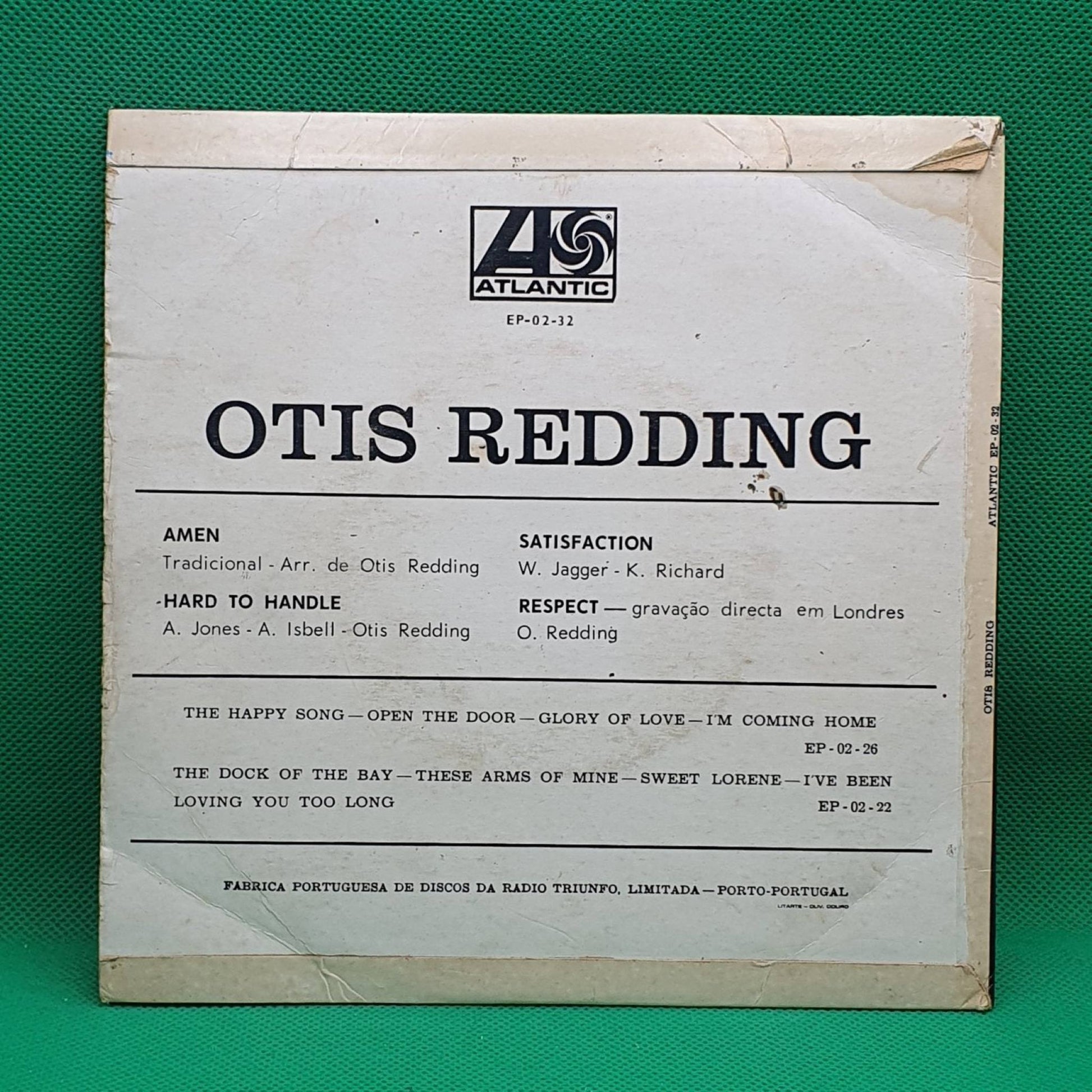 Otis Redding ‎– Satisfaction / Respect / Amen / Hard To Handle - Vinyl Store Online