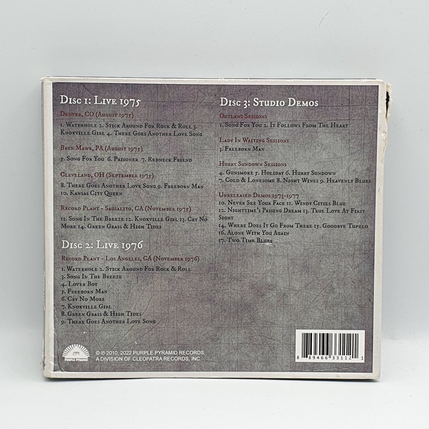Outlaws ‎– Anthology (Live And Rare) - Vinyl Store Online