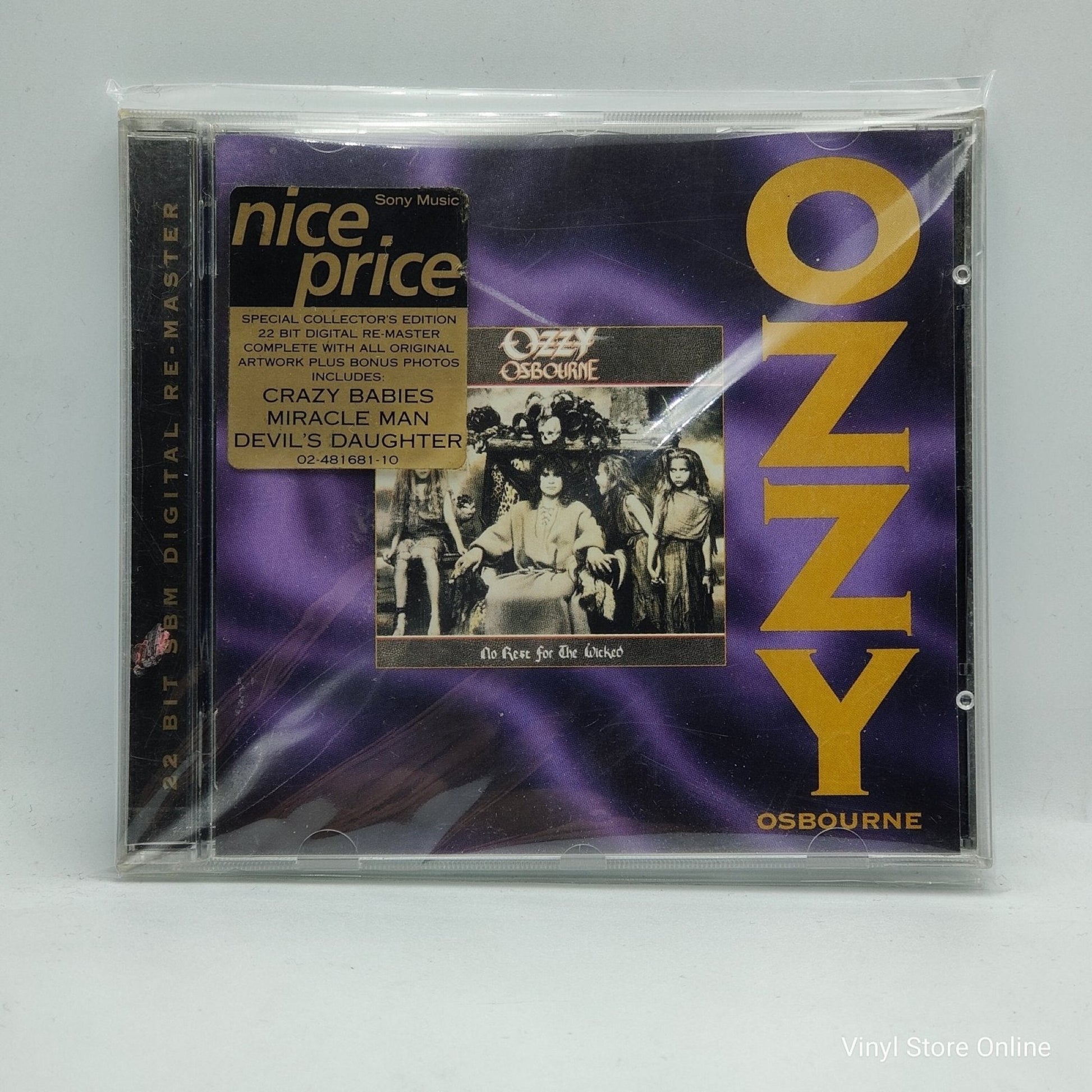 Ozzy Osbourne ‎– No Rest For The Wicked - Vinyl Store Online