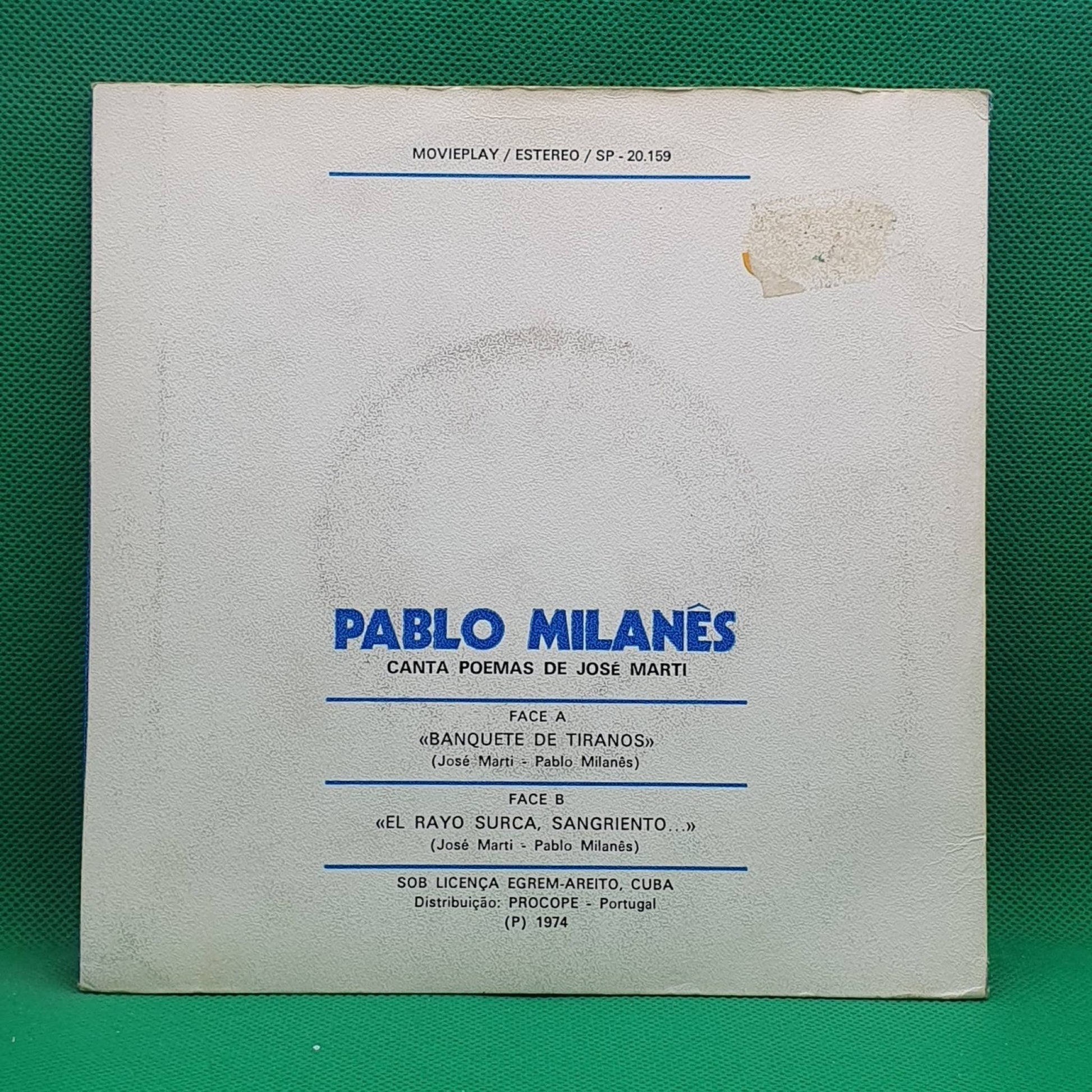 Pablo Milanés ‎– Canta Poemas De José Martí / Banquete De Tiranos - Vinyl Store Online
