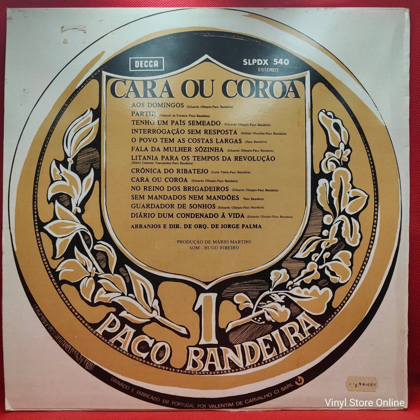 Paco Bandeira ‎– Cara Ou Coroa - Vinyl Store Online