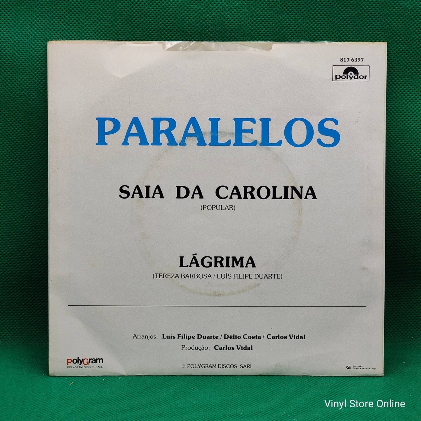 Paralelos ‎– Saia Da Carolina / Lágrima - Vinyl Store Online
