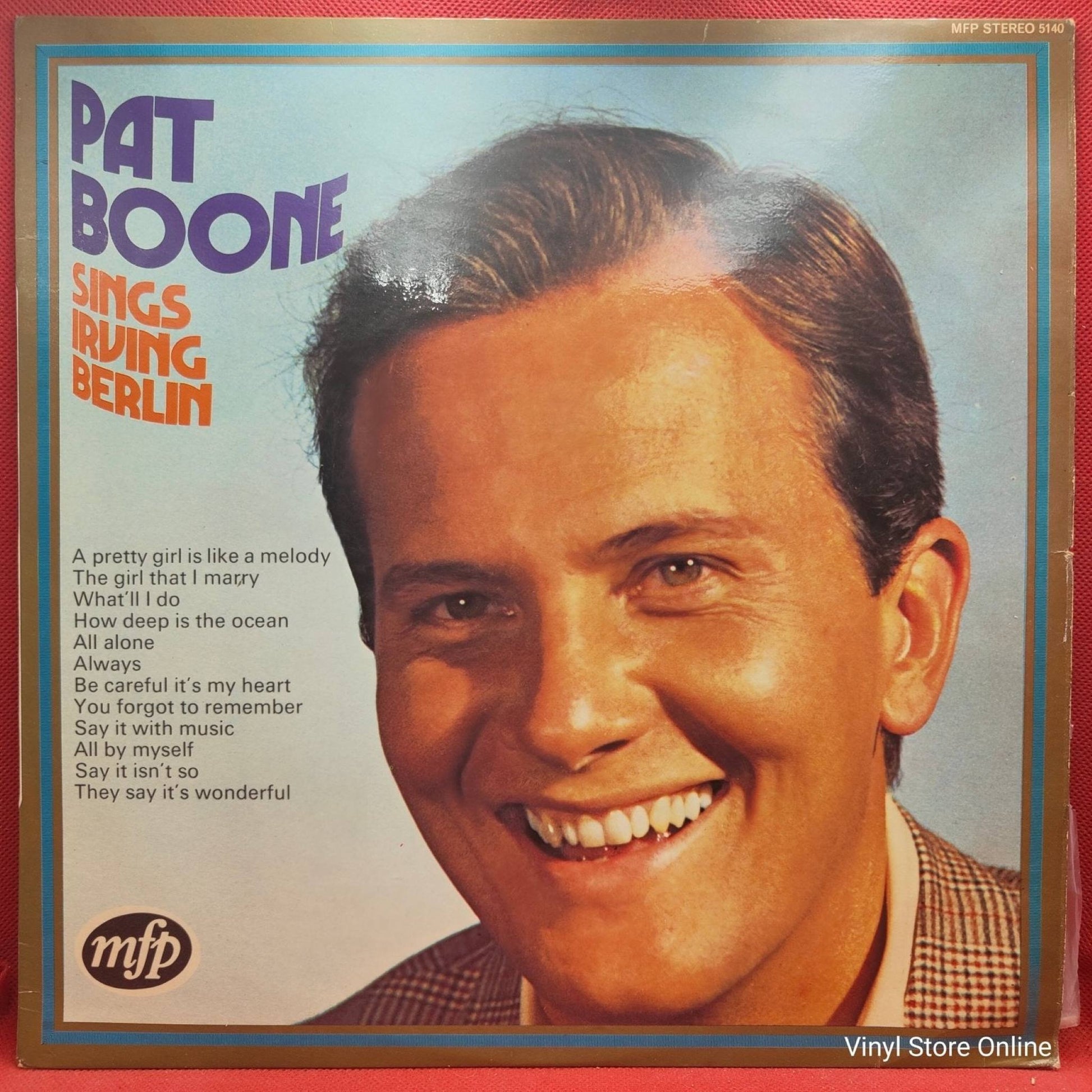 Pat Boone ‎– Pat Boone Sings Irving Berlin - Vinyl Store Online