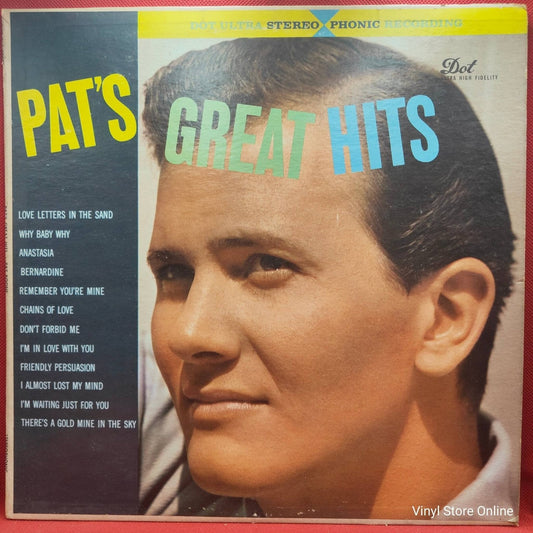 Pat Boone ‎– Pat's Great Hits - Vinyl Store Online