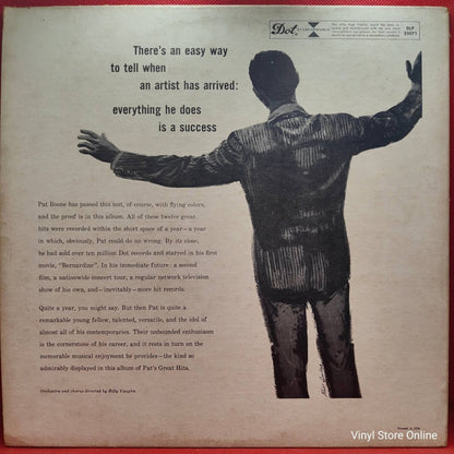 Pat Boone ‎– Pat's Great Hits - Vinyl Store Online