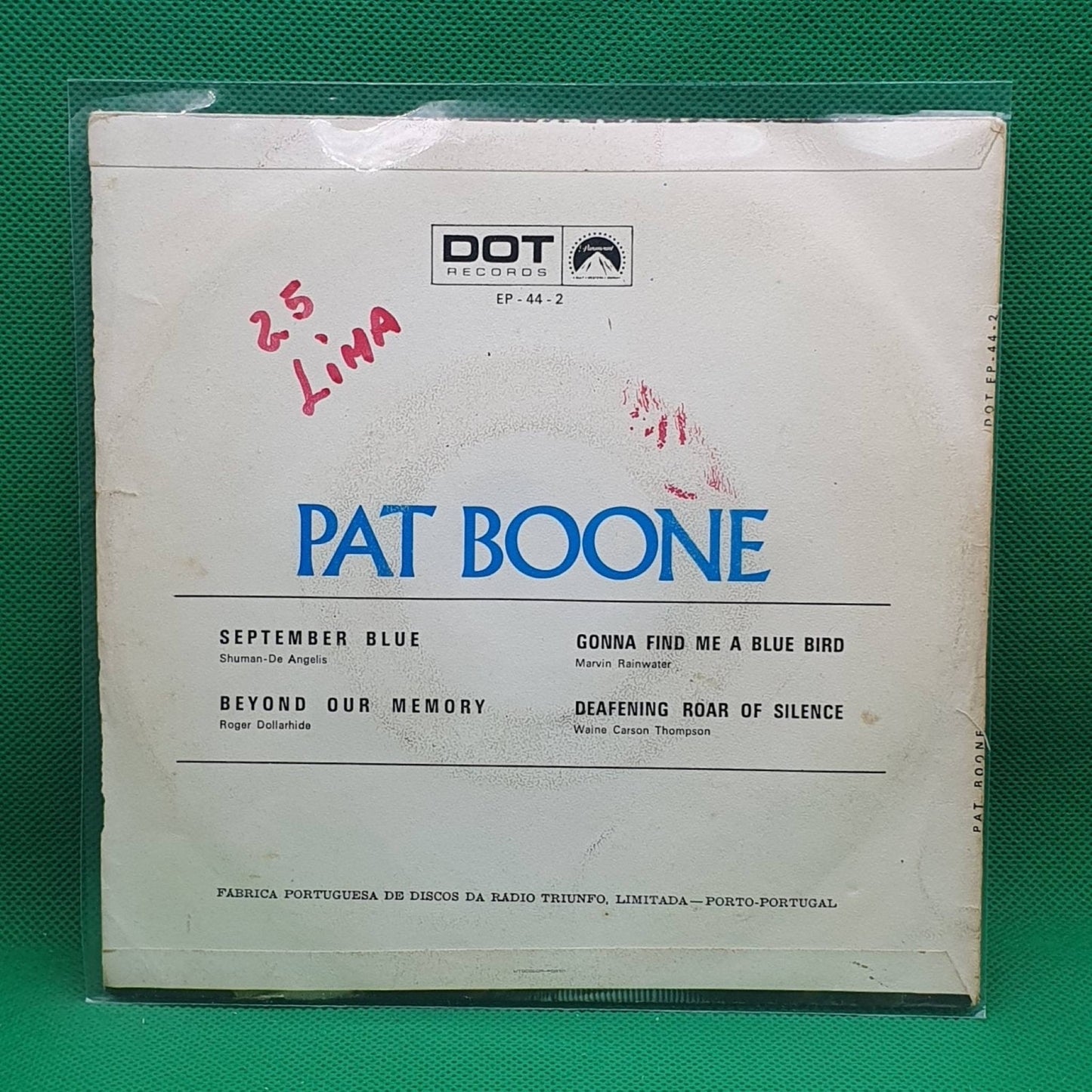 Pat Boone ‎– September Blue - Vinyl Store Online