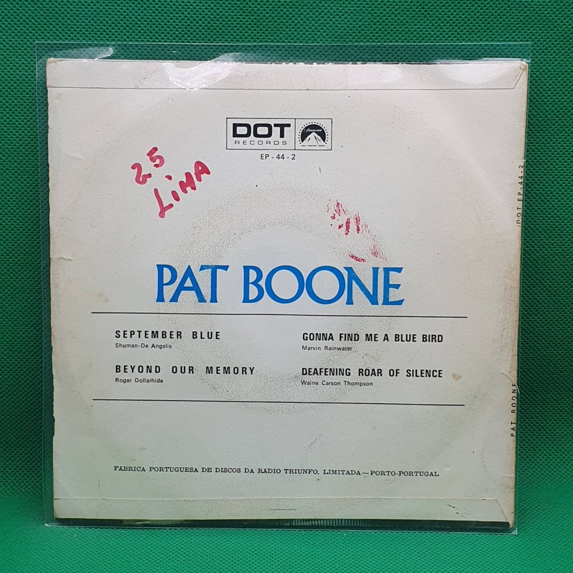 Pat Boone ‎– September Blue - Vinyl Store Online