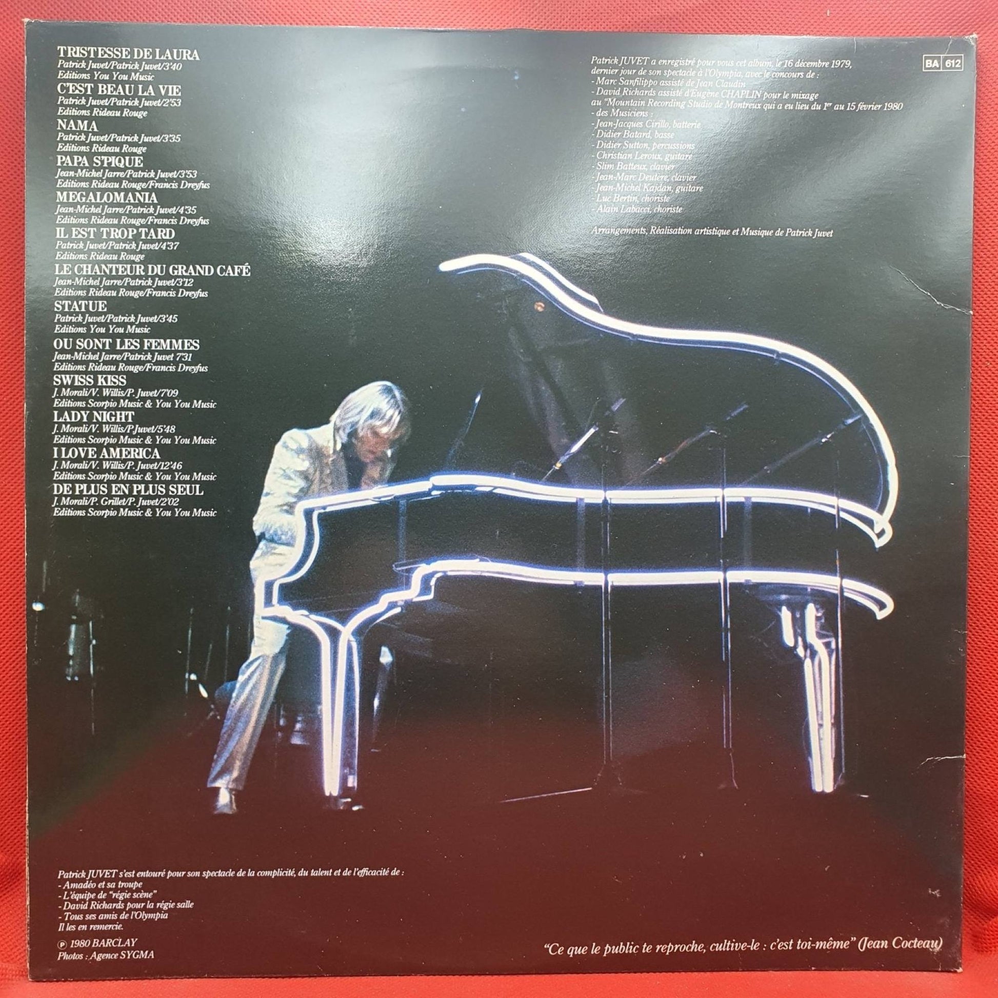 Patrick Juvet ‎– "Live" - Vinyl Store Online