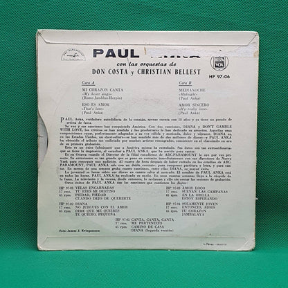 Paul Anka ‎– Mi Corazón Canta / Eso Es Amor - Vinyl Store Online