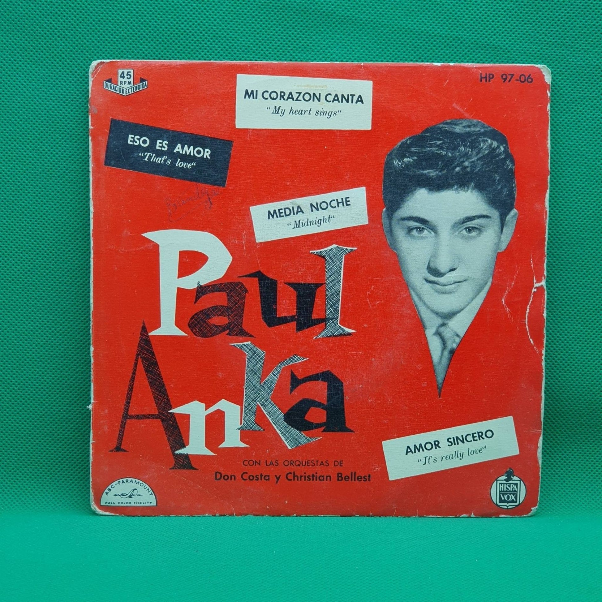 Paul Anka ‎– Mi Corazón Canta / Eso Es Amor - Vinyl Store Online
