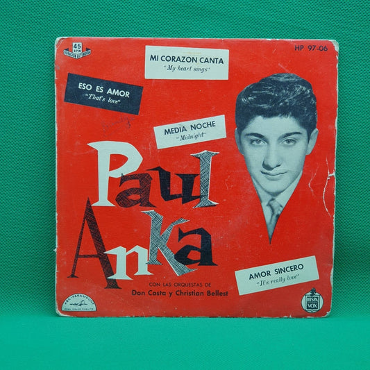 Paul Anka ‎– Mi Corazón Canta / Eso Es Amor - Vinyl Store Online