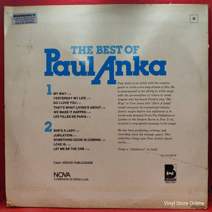 Paul Anka ‎– The Best Of Paul Anka - Vinyl Store Online