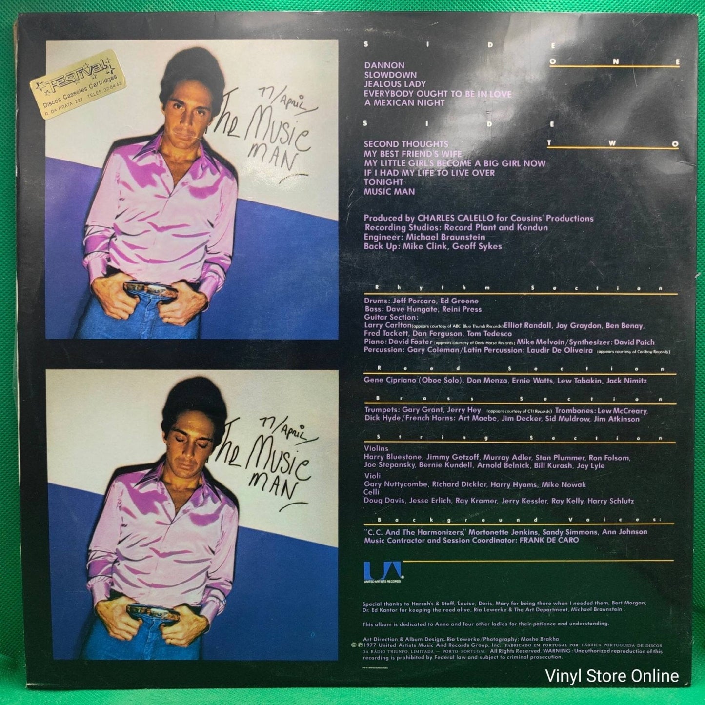Paul Anka ‎– The Music Man - Vinyl Store Online