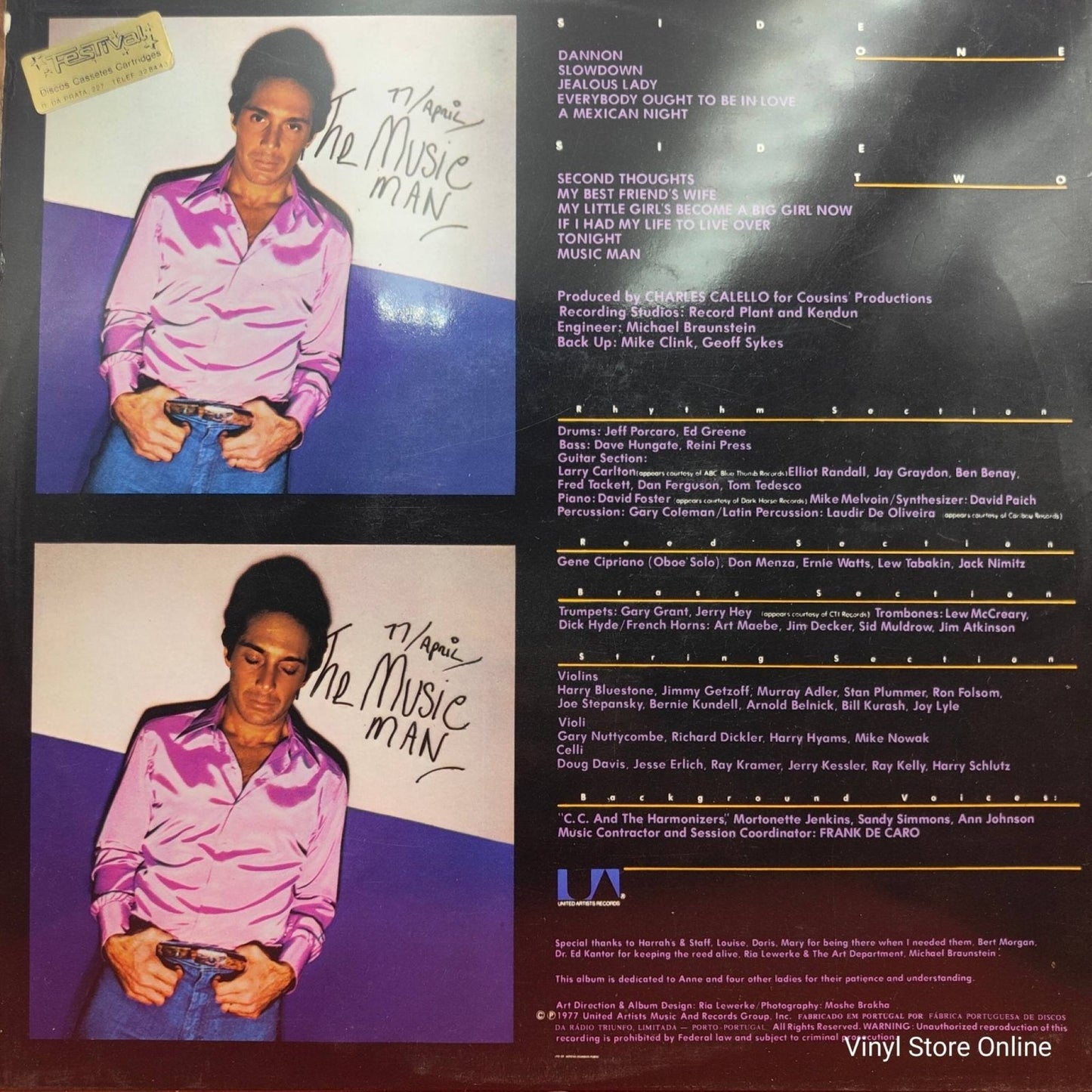 Paul Anka ‎– The Music Man - Vinyl Store Online