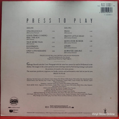 Paul McCartney ‎– Press To Play - Vinyl Store Online