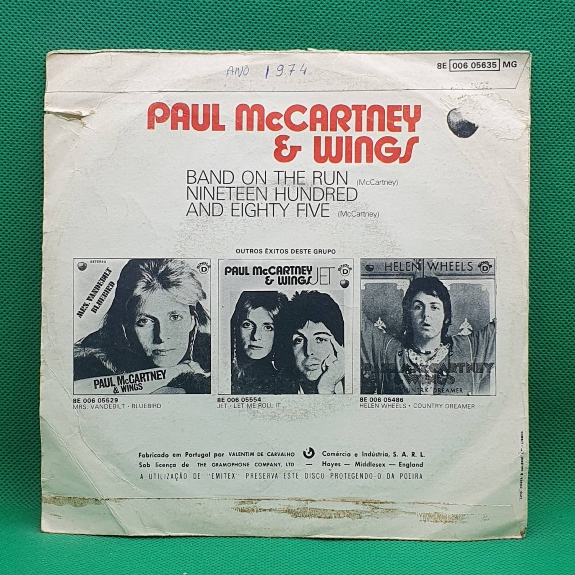 Paul McCartney & Wings ‎– Band On The Run / Nineteen Hundred And Eighty Five - Vinyl Store Online