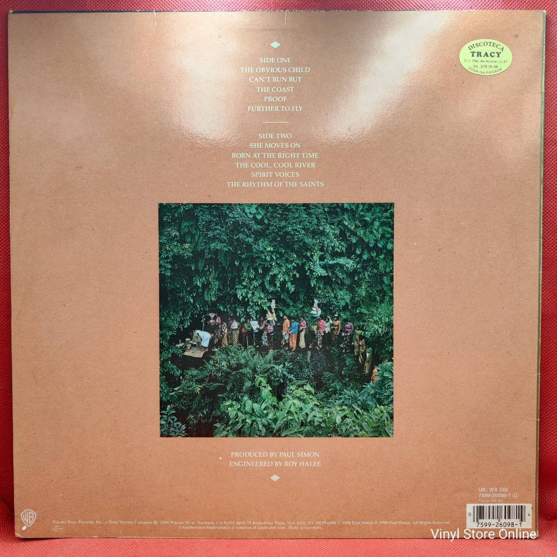 Paul Simon ‎– The Rhythm Of The Saints - Vinyl Store Online
