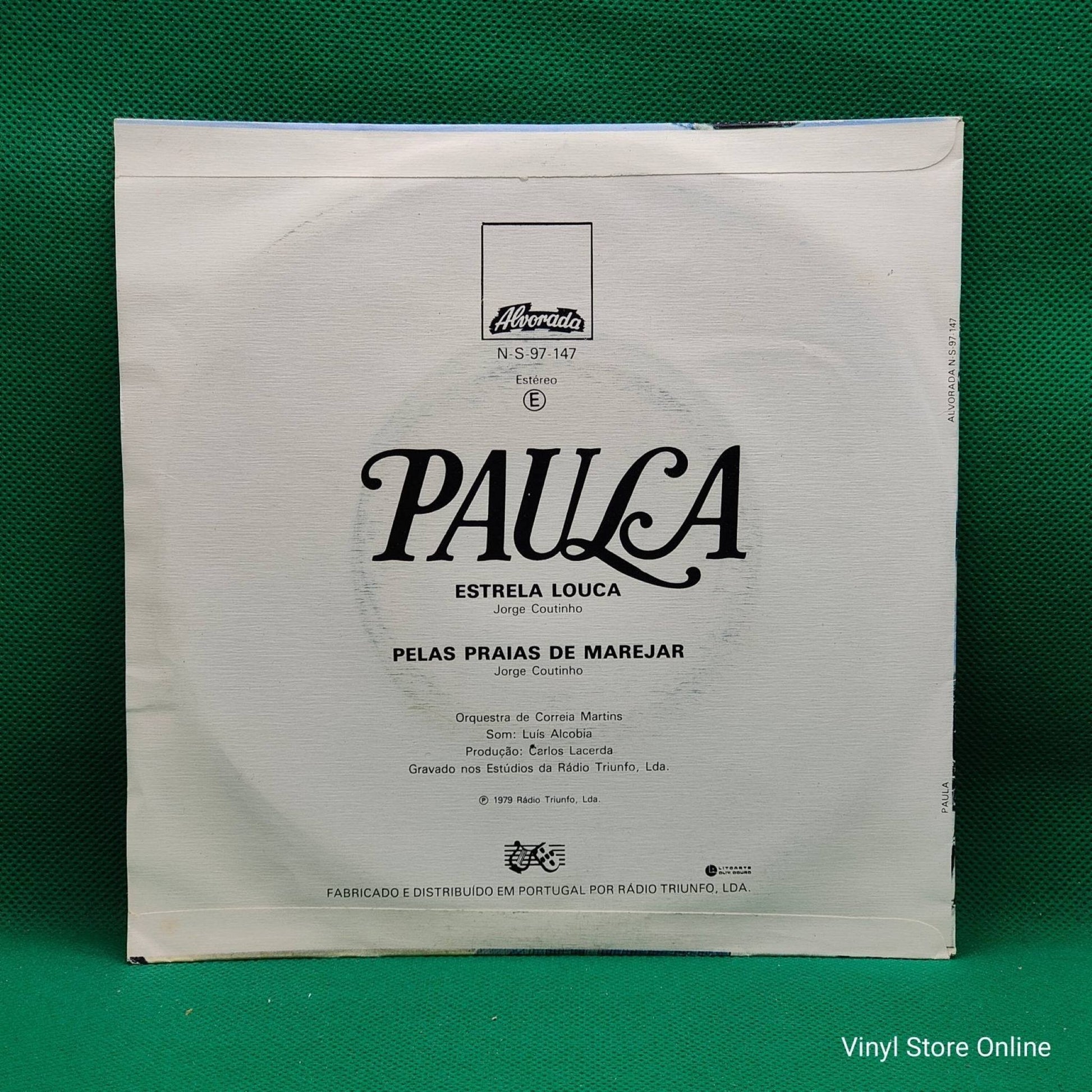 Paula ‎– Estrela Louca - Vinyl Store Online