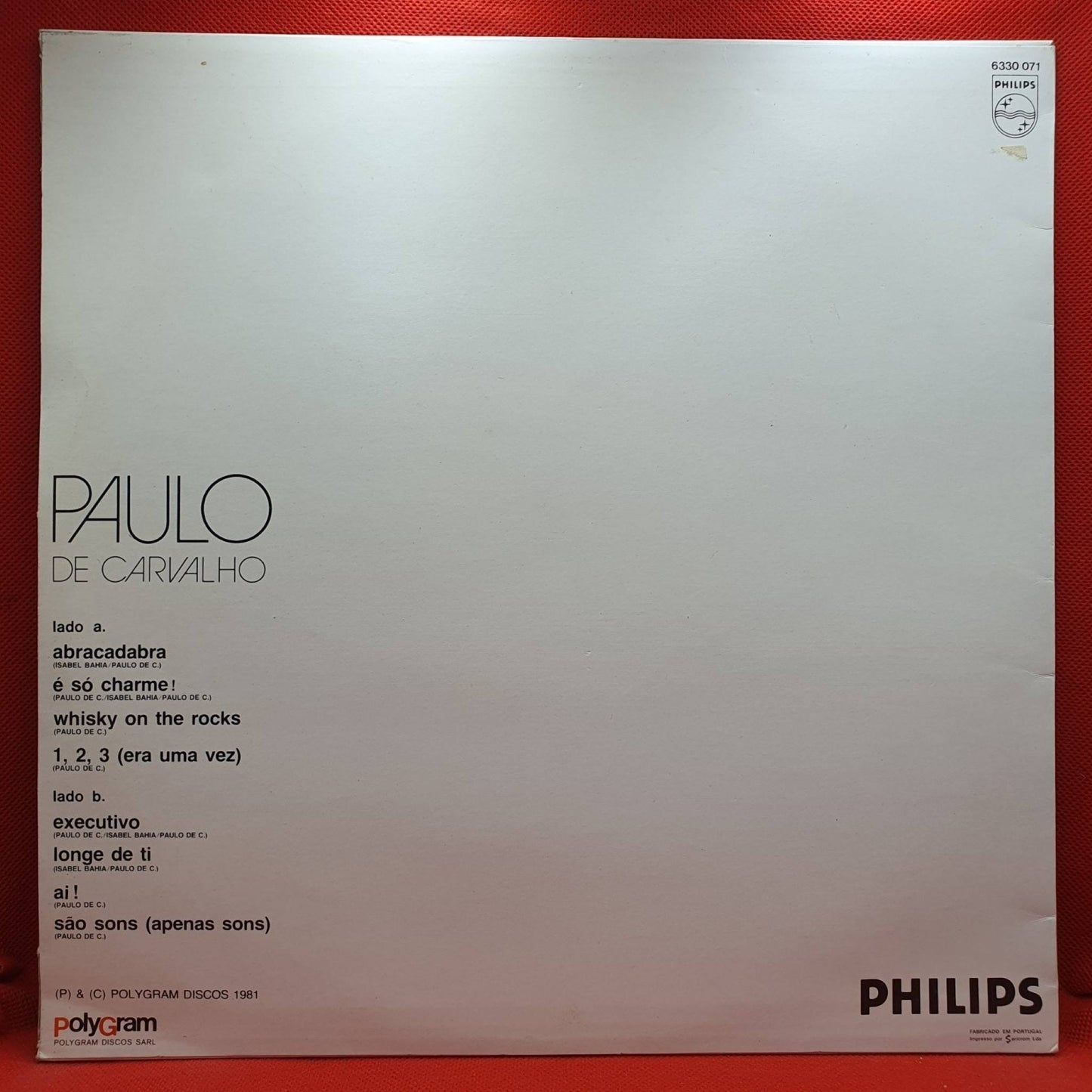 Paulo De Carvalho ‎– Abracadabra - Vinyl Store Online