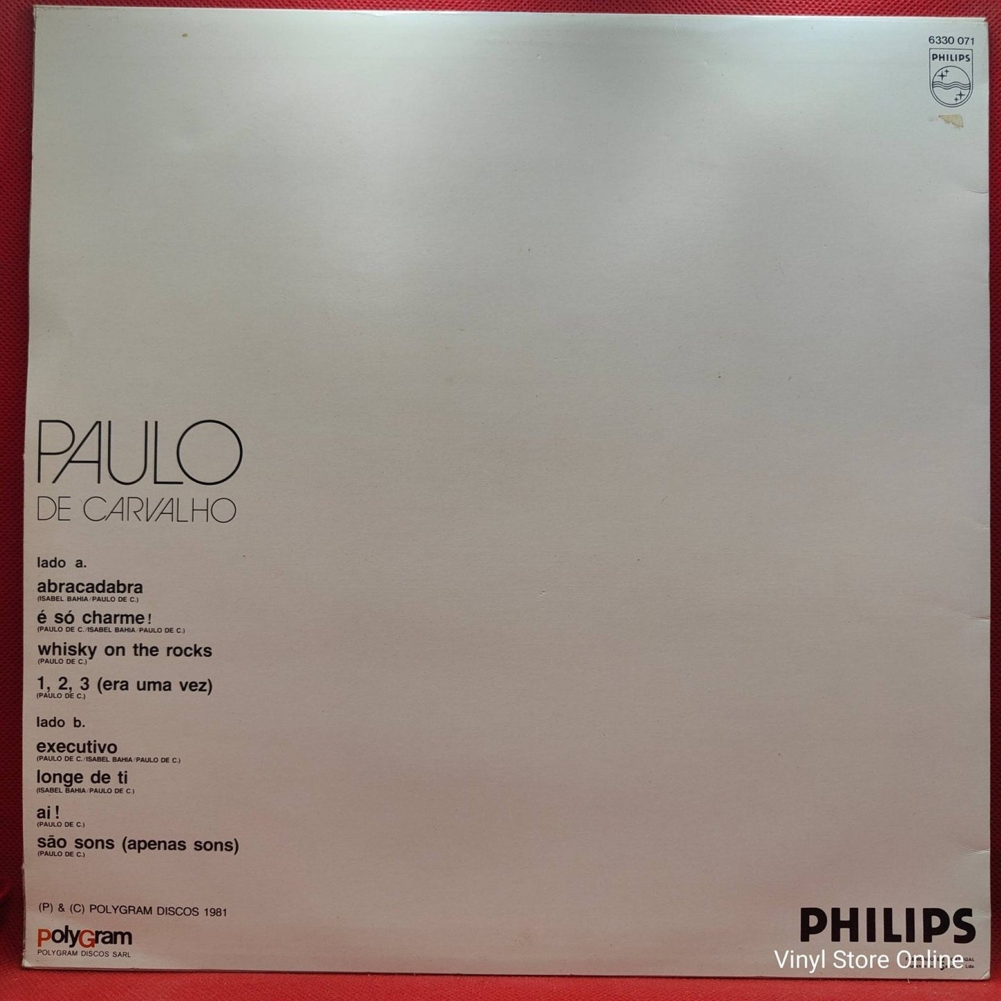 Paulo De Carvalho ‎– Abracadabra - Vinyl Store Online