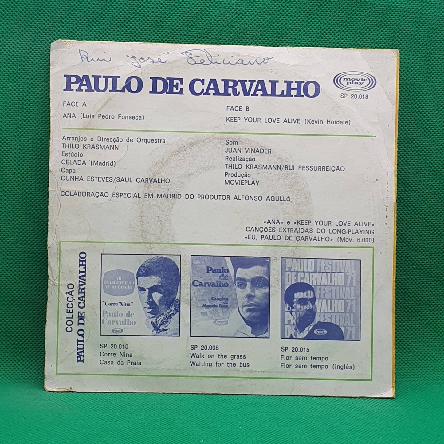 Paulo De Carvalho ‎– Ana / Keep Your Love Alive - Vinyl Store Online