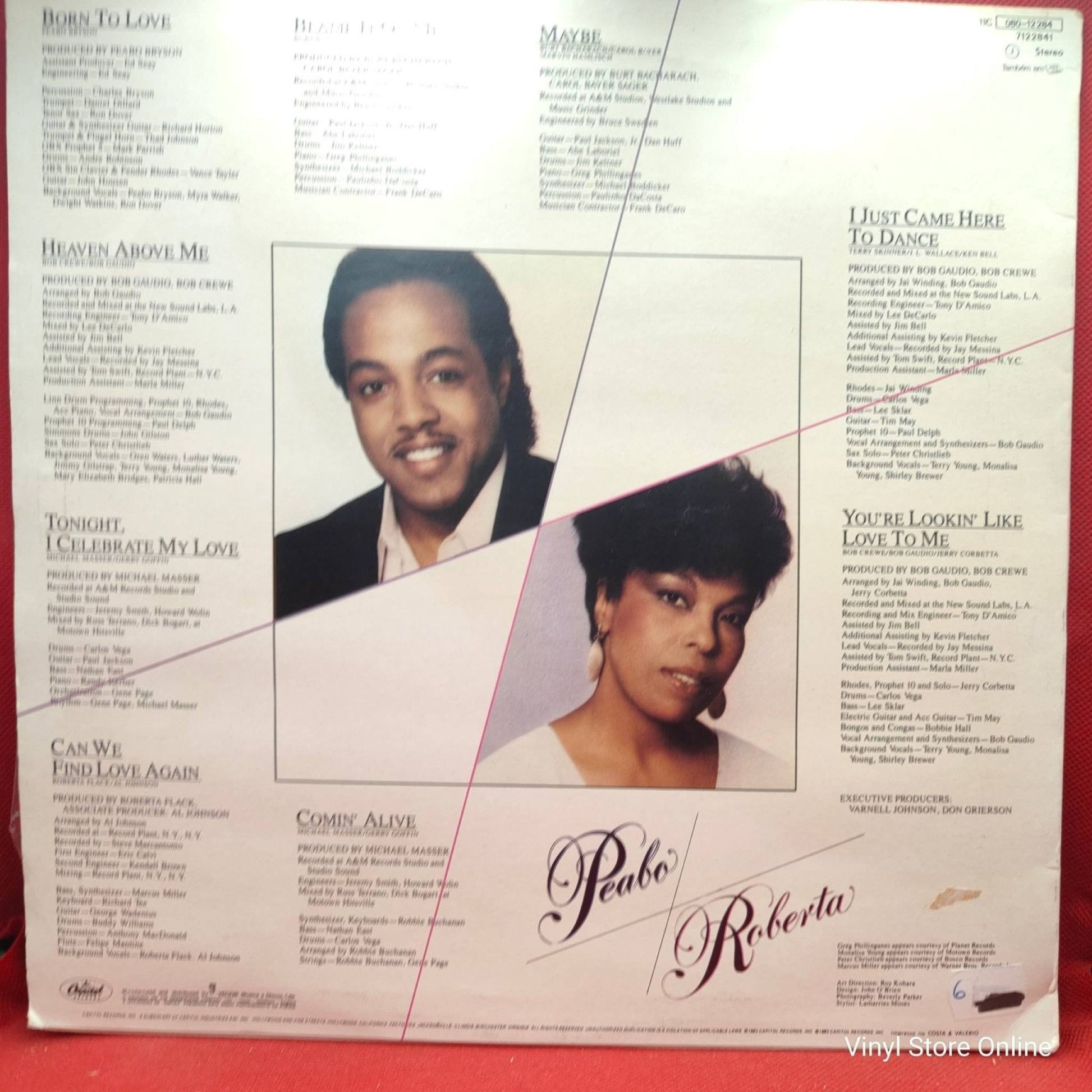 Peabo Bryson & Roberta Flack ‎– Born To Love - Vinyl Store Online