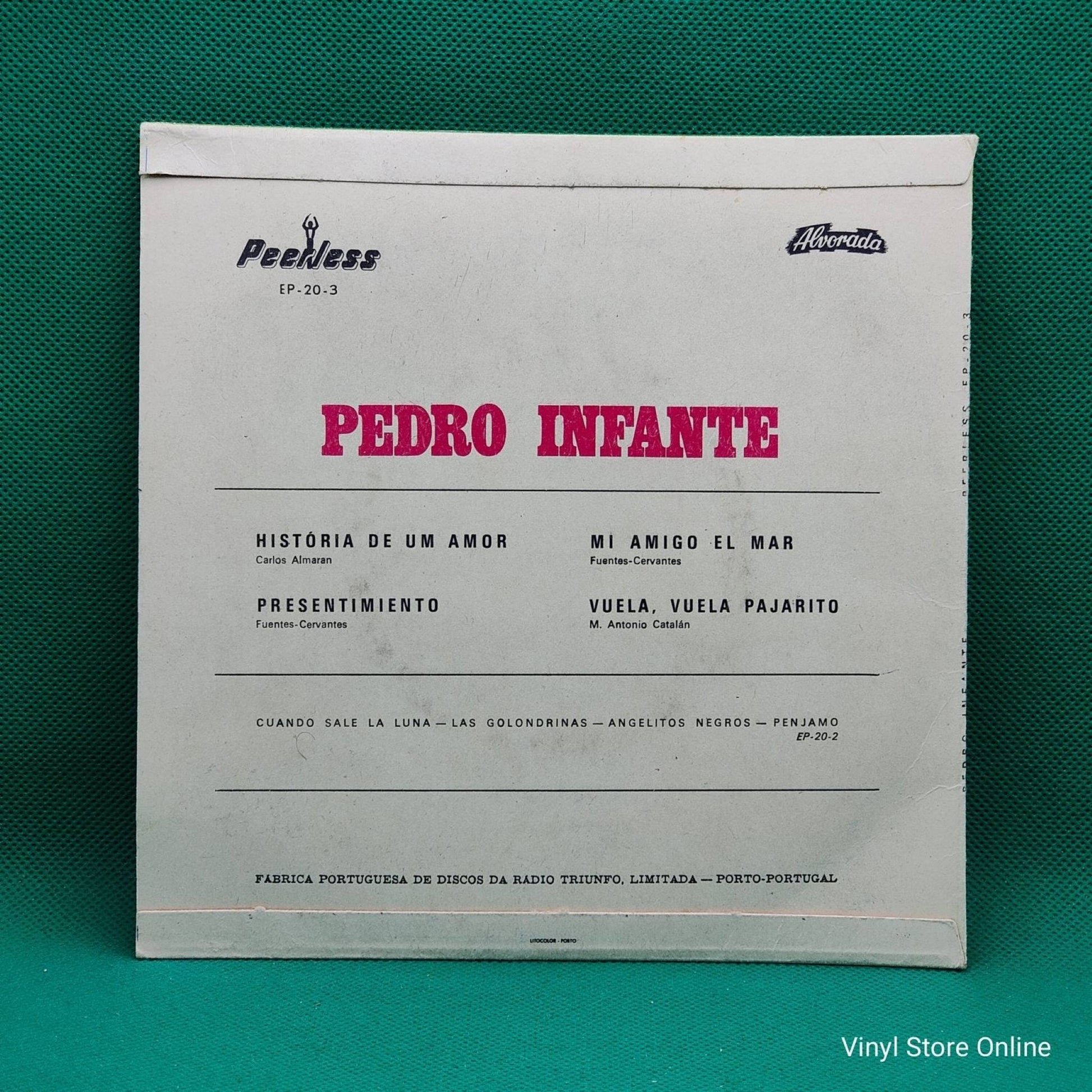 Pedro Infante ‎– História De Um Amor / Presentimiento - Vinyl Store Online