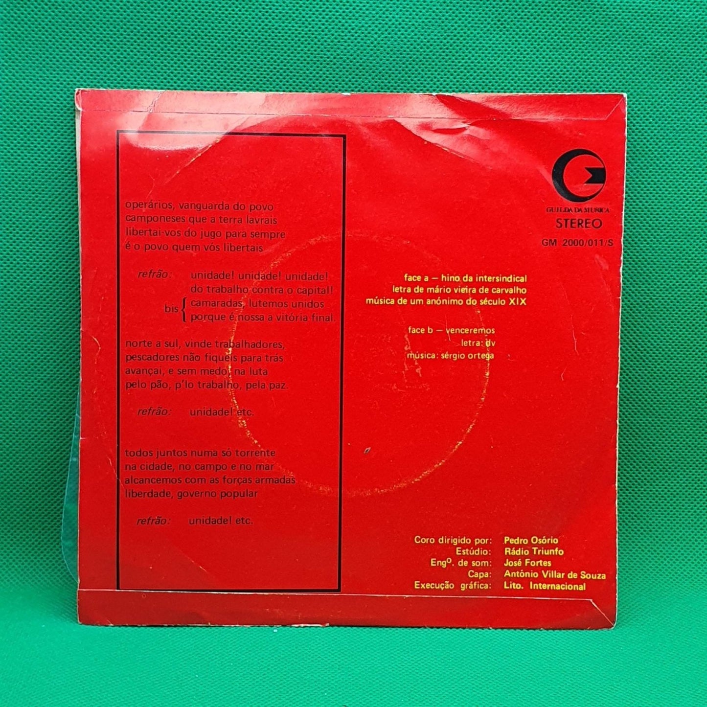 Pedro Osório ‎– Hino Da Intersindical - Vinyl Store Online
