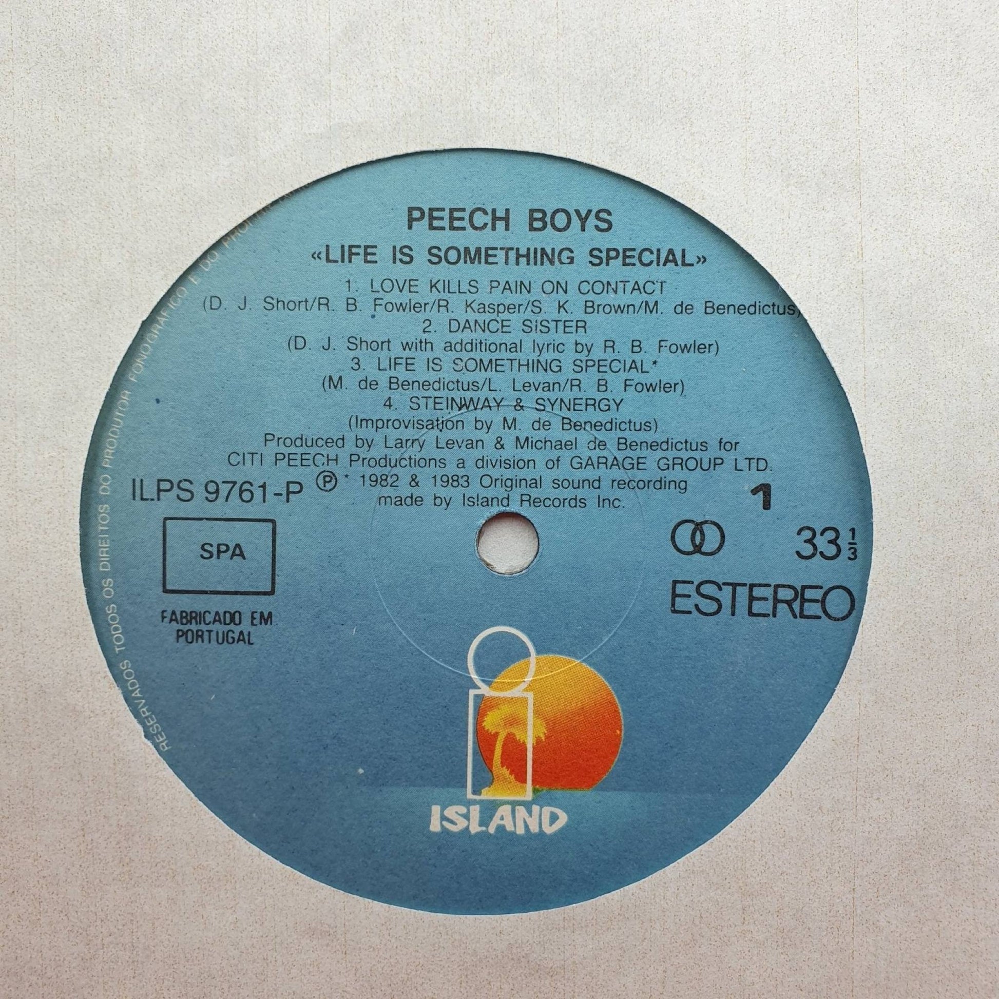 Peech Boys ‎– Life Is Something Special - Vinyl Store Online