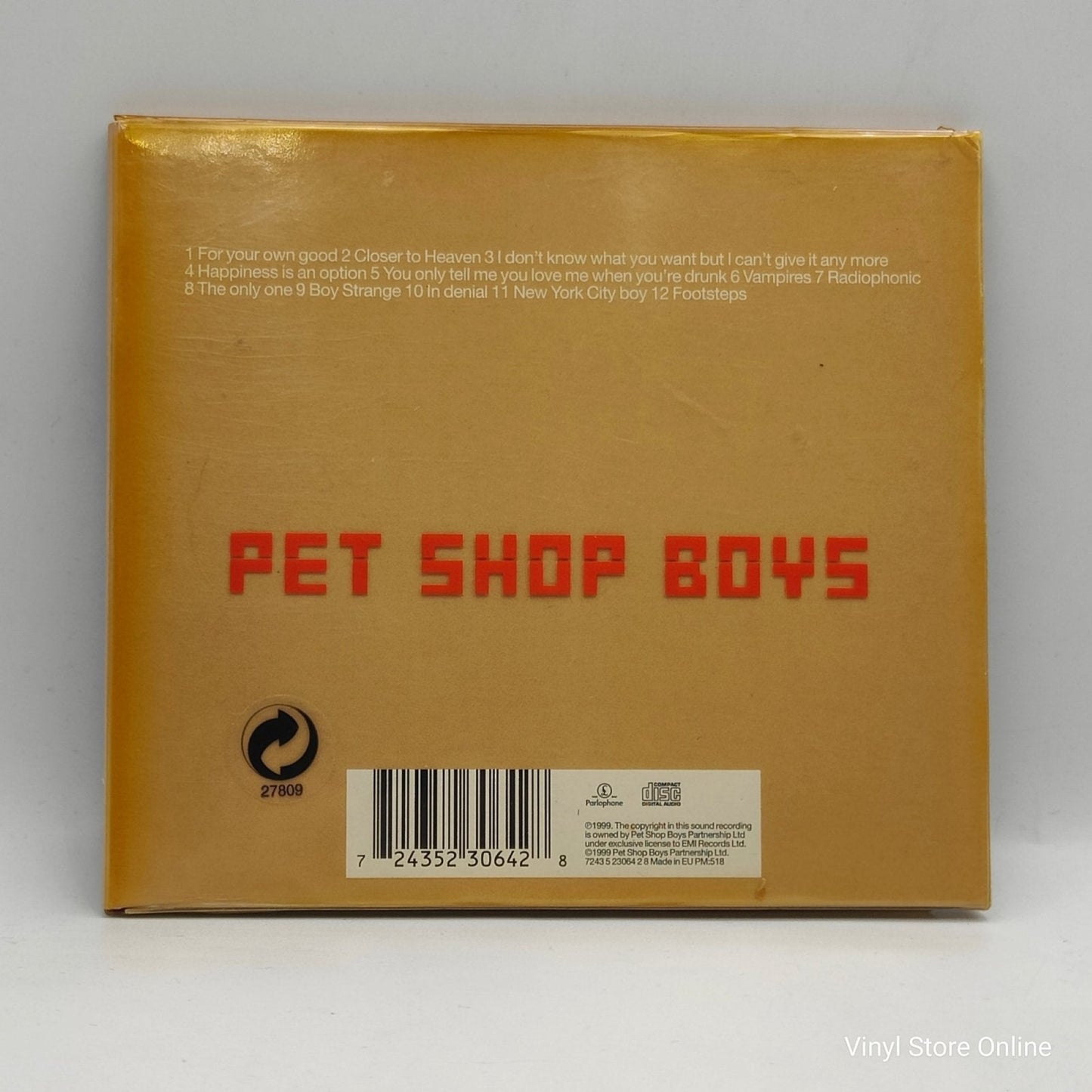 Pet Shop Boys ‎– Nightlife - Vinyl Store Online