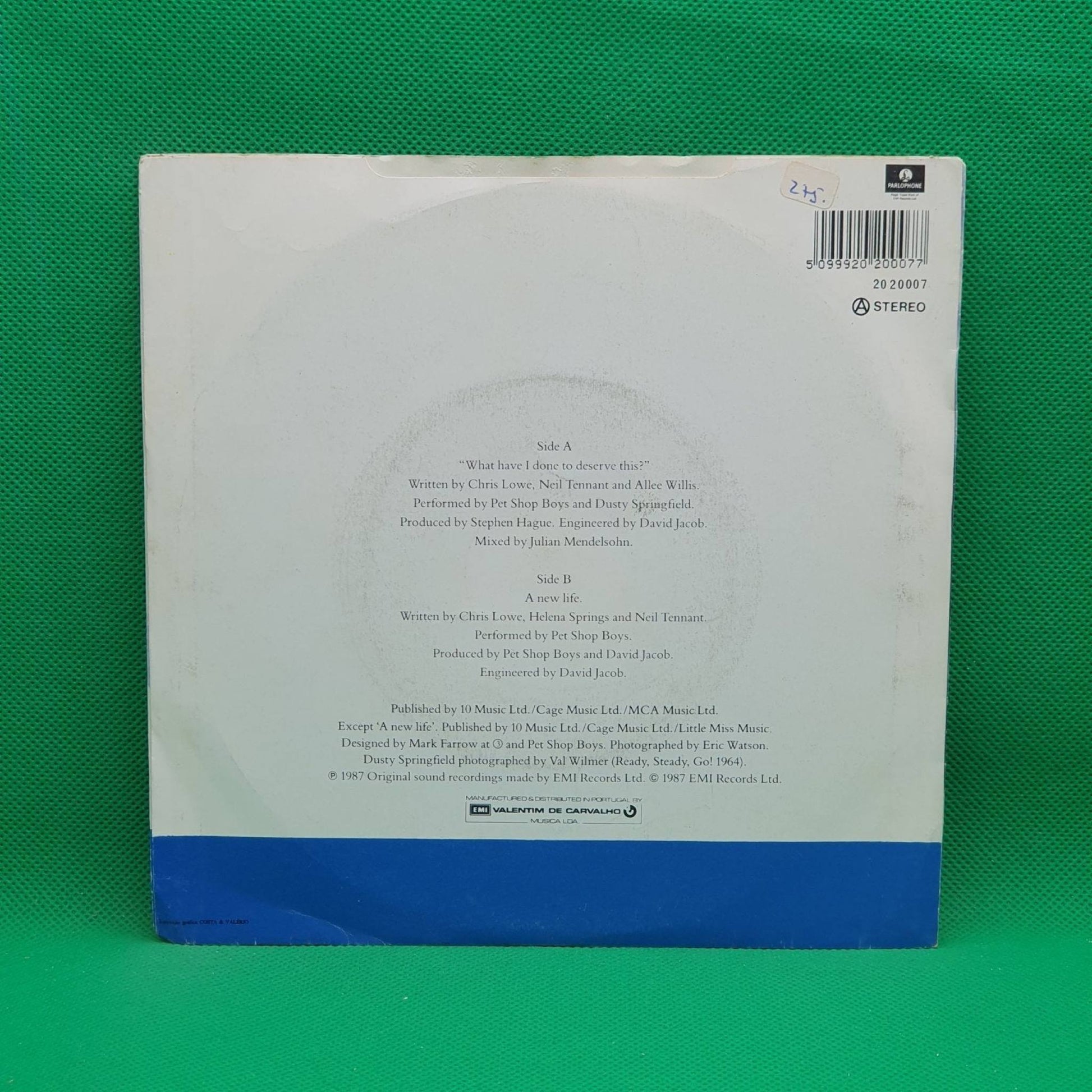 Pet Shop Boys With Dusty Springfield – What Have I Done To Deserve This? - Vinyl Store Online