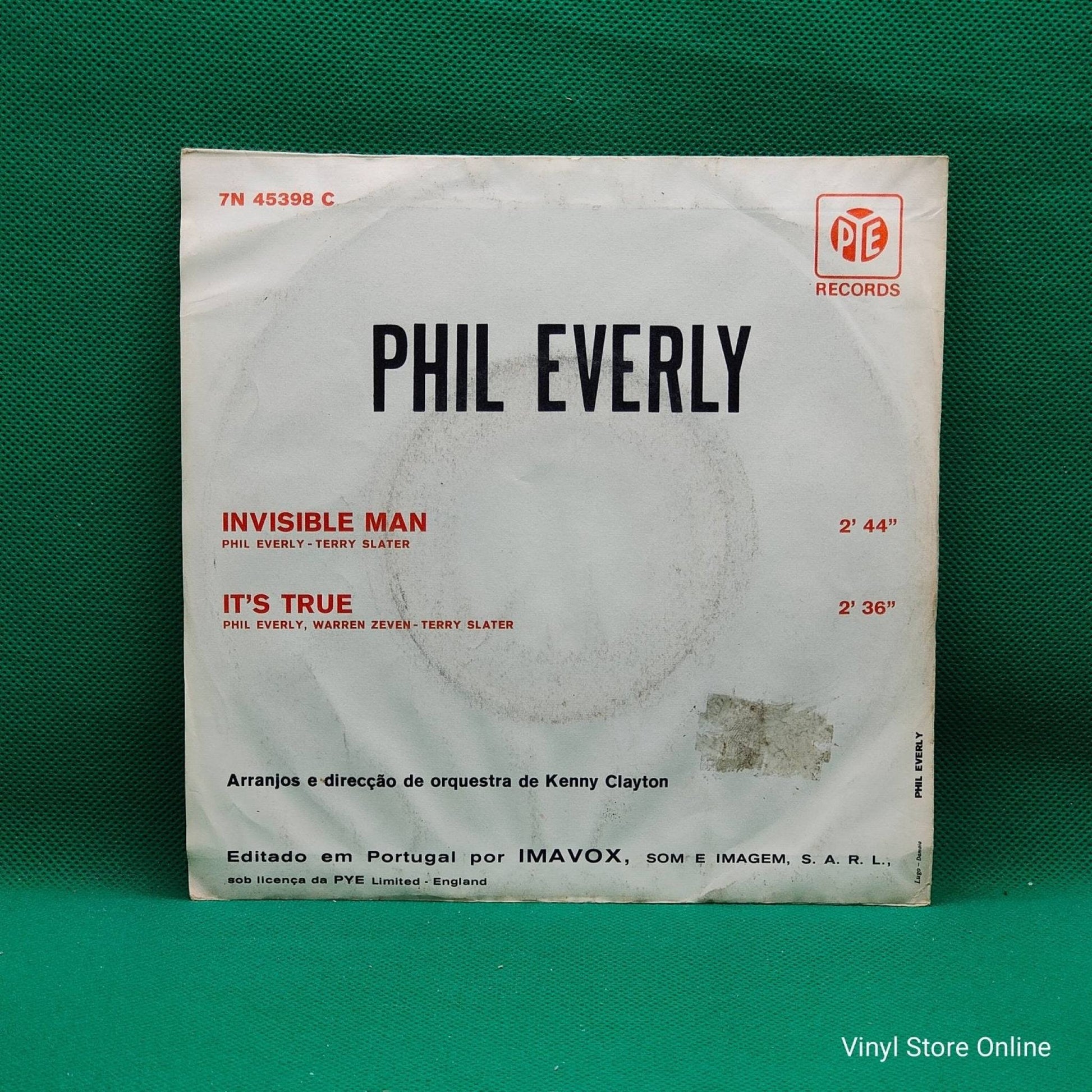 Phil Everly ‎– Invisible Man - Vinyl Store Online