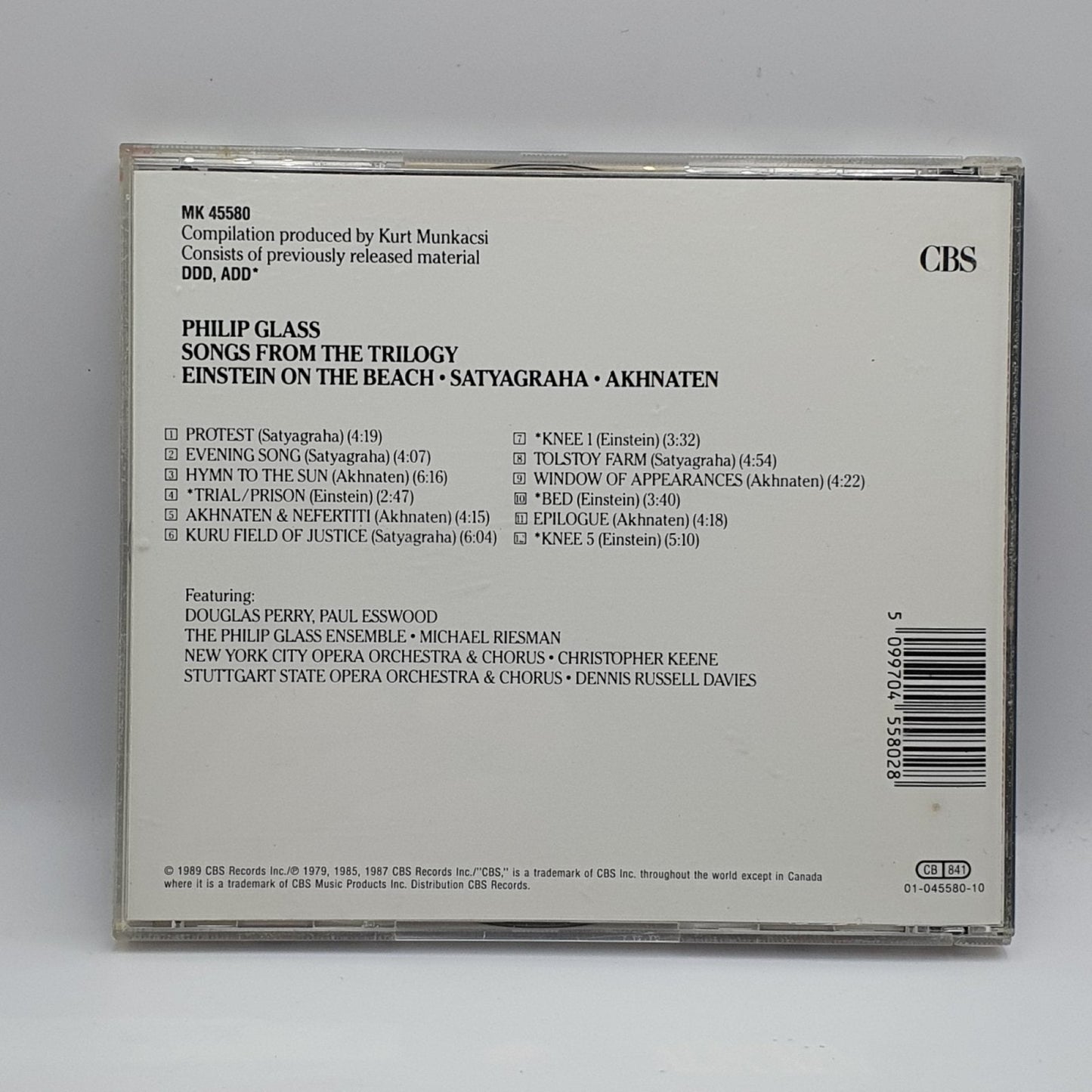 Philip Glass ‎– Songs From The Trilogy - Vinyl Store Online