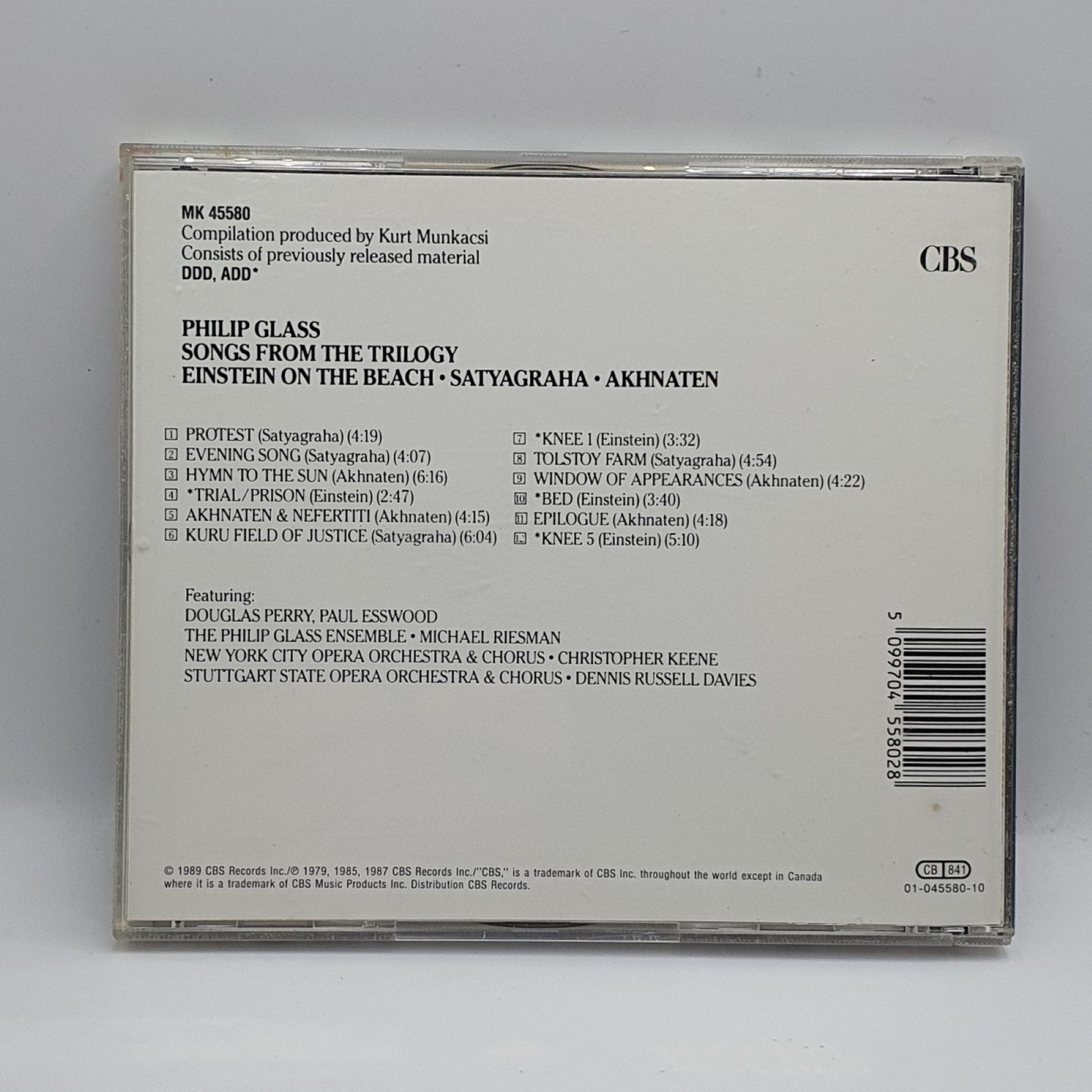 Philip Glass ‎– Songs From The Trilogy - Vinyl Store Online