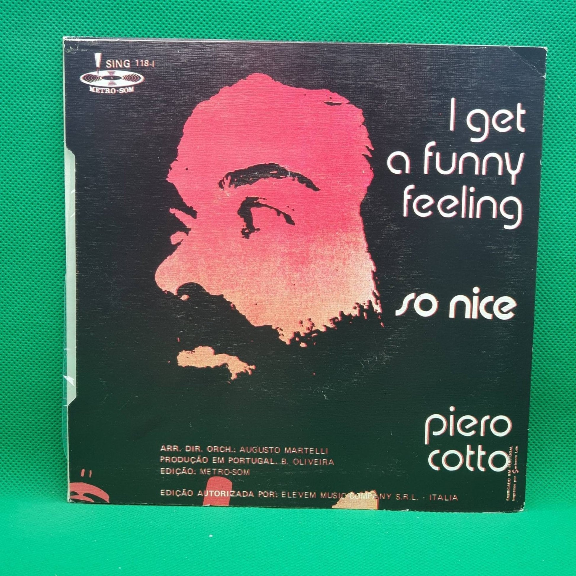 Piero Cotto ‎– I Get A Funny Feeling - Vinyl Store Online