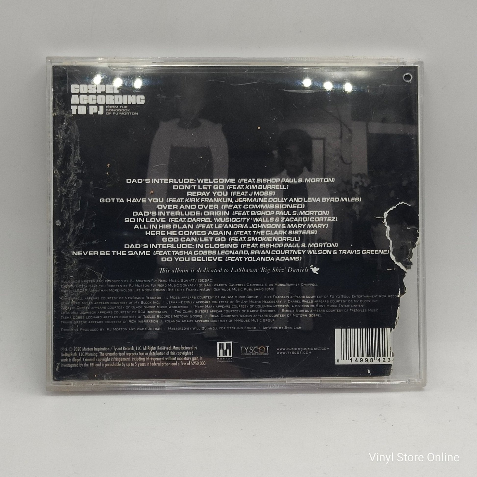 PJ Morton ‎– Gospel According To PJ - Vinyl Store Online