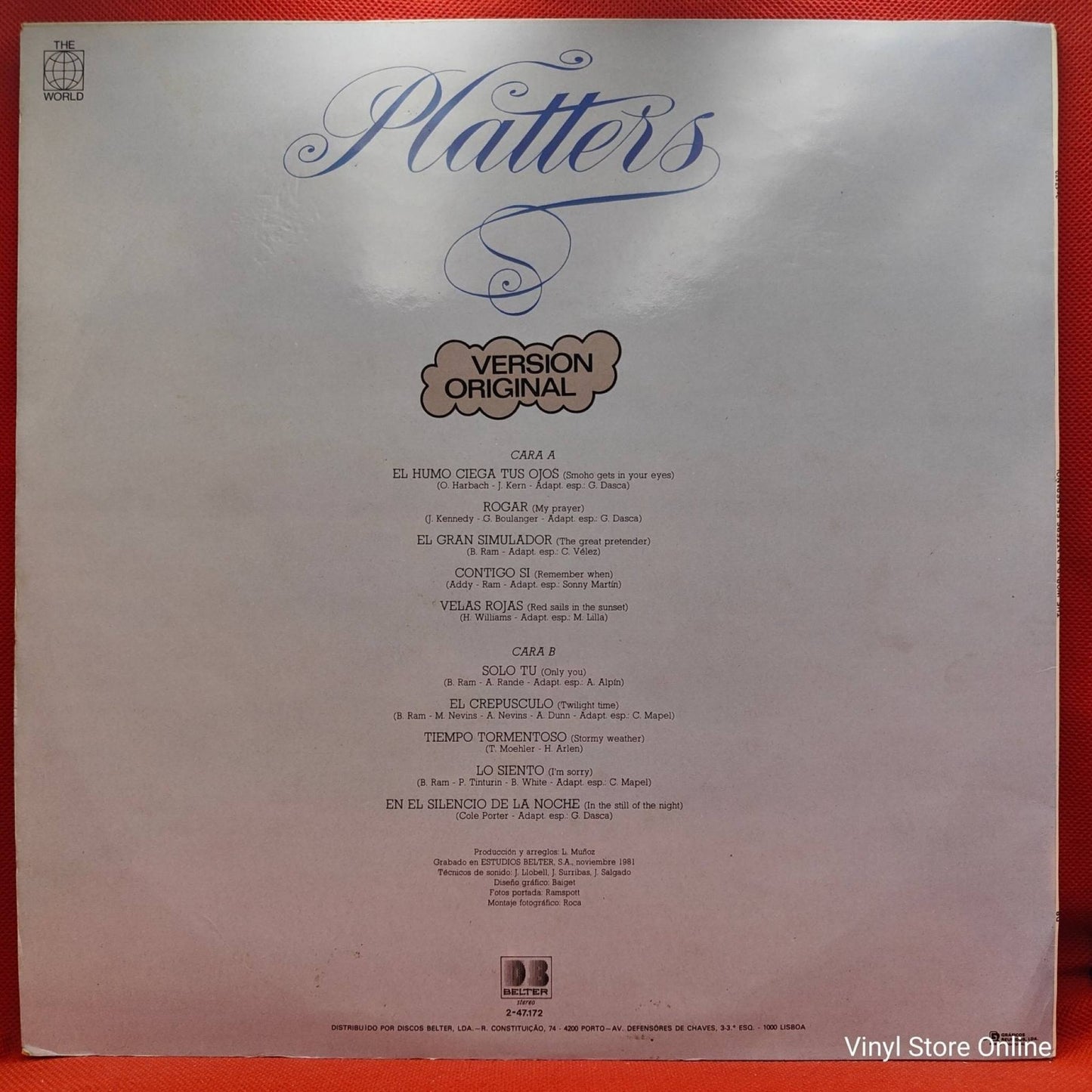 Platters ‎– En Español - Vinyl Store Online