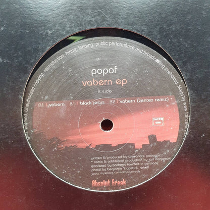Popof ‎– Vabern EP - Vinyl Store Online